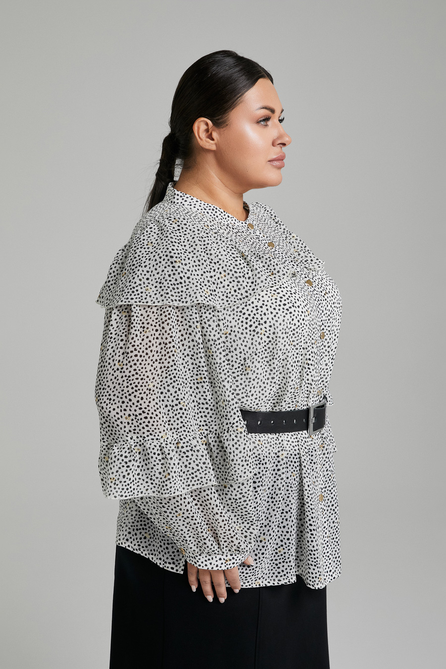 Блуза из струящейся ткани