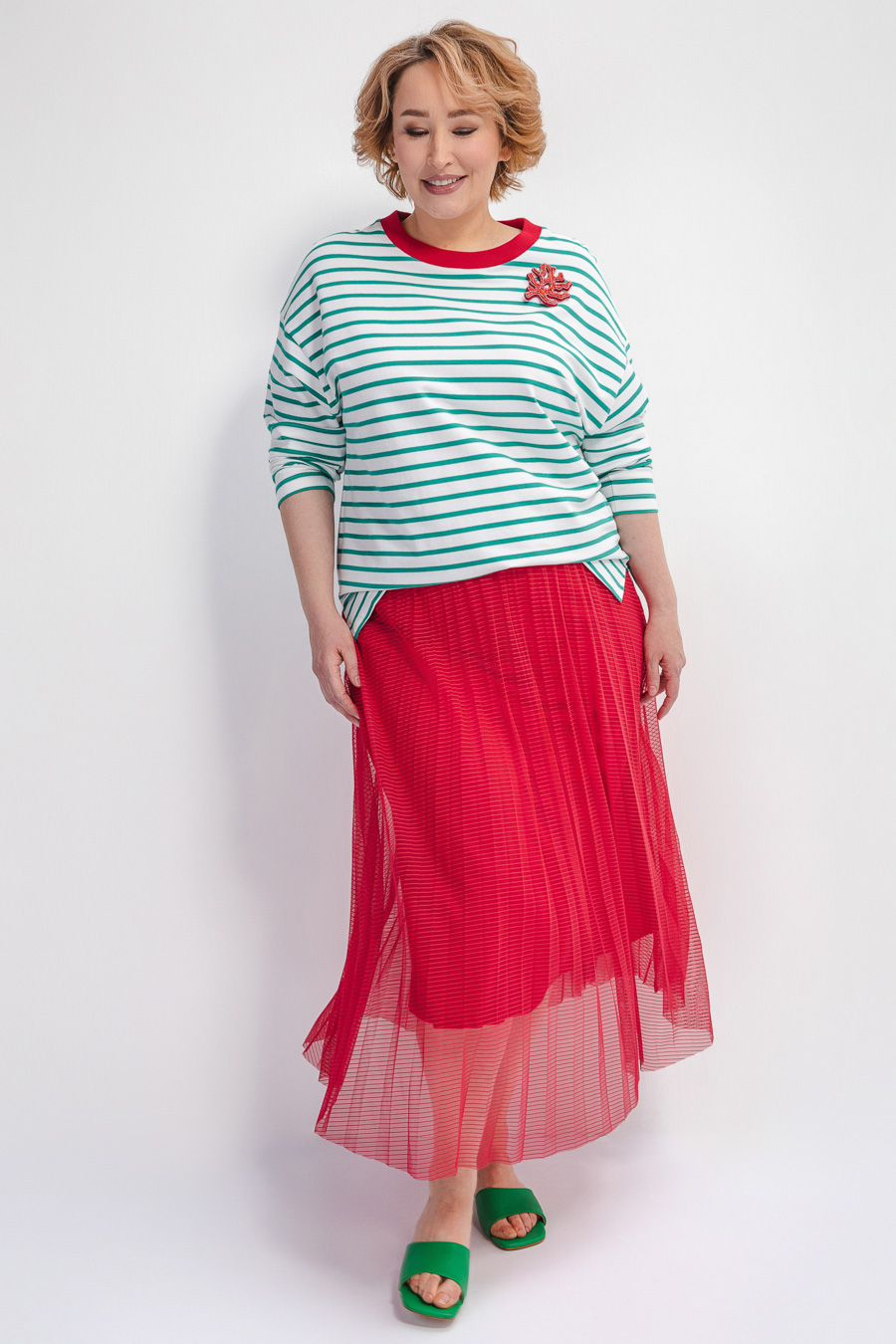 Юбка из сетки