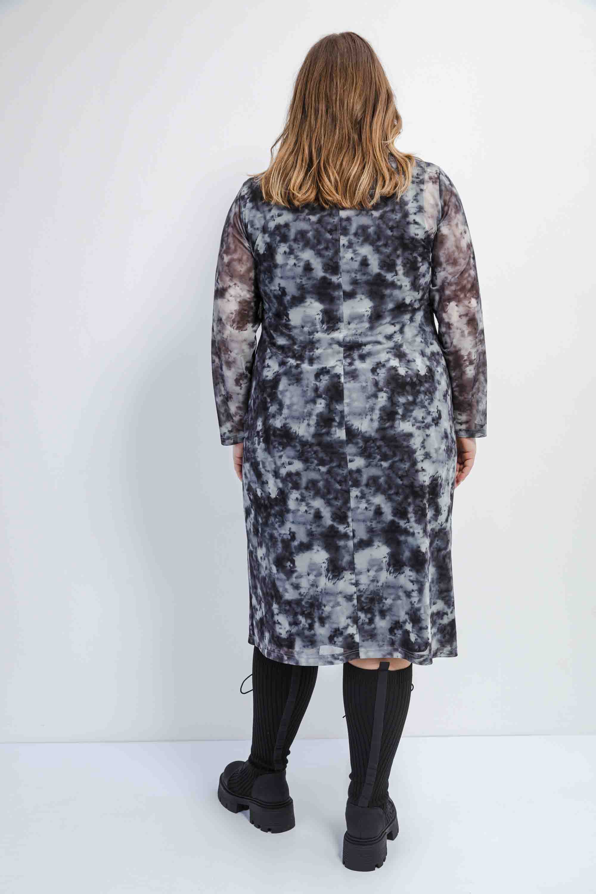 Двойное платье-сетка