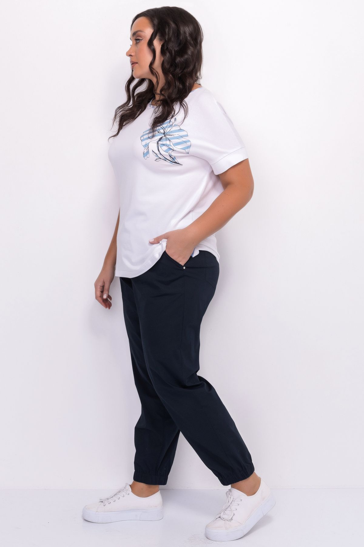 Хлопковая футболка с принтом