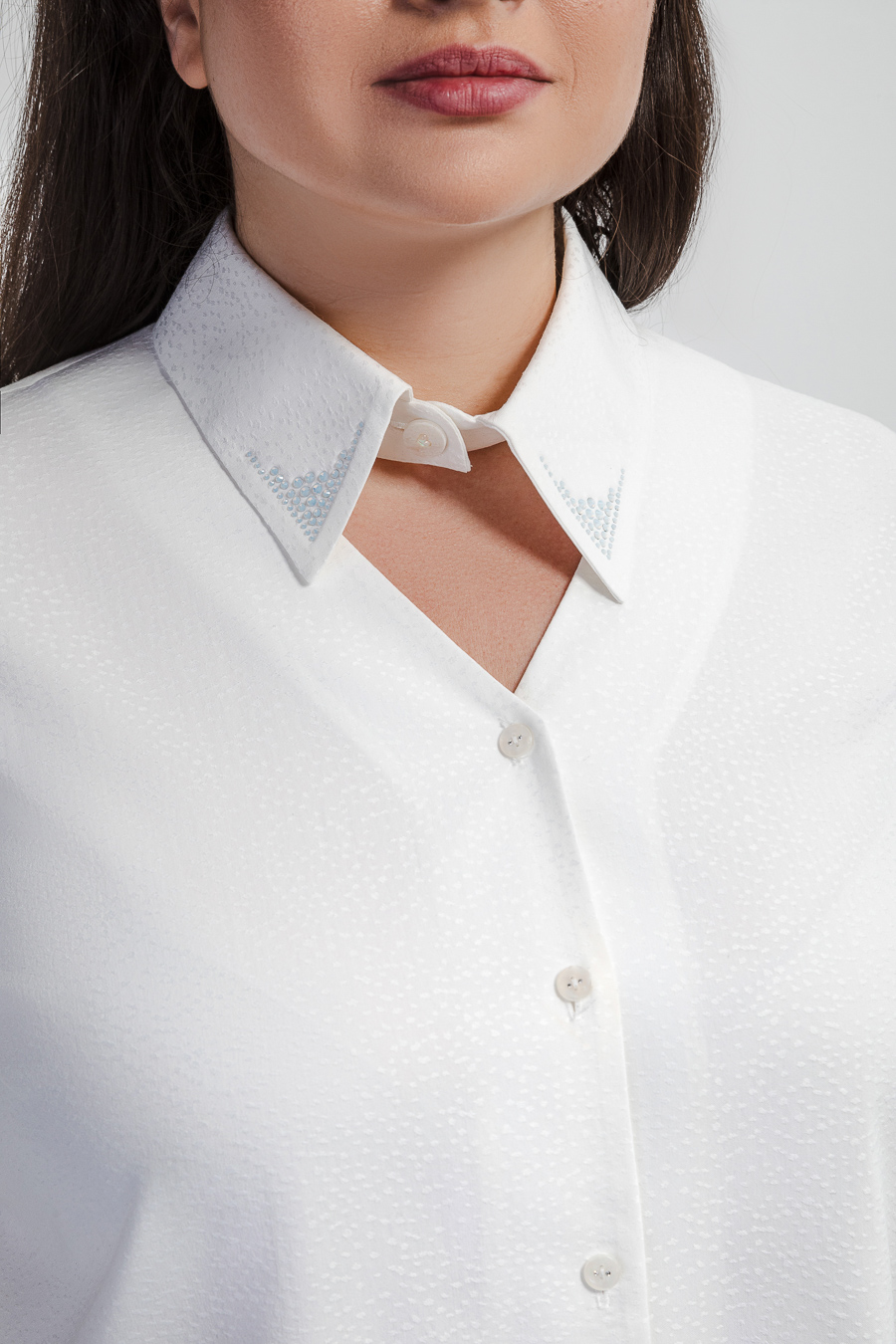 Блузка из жаккардовой ткани