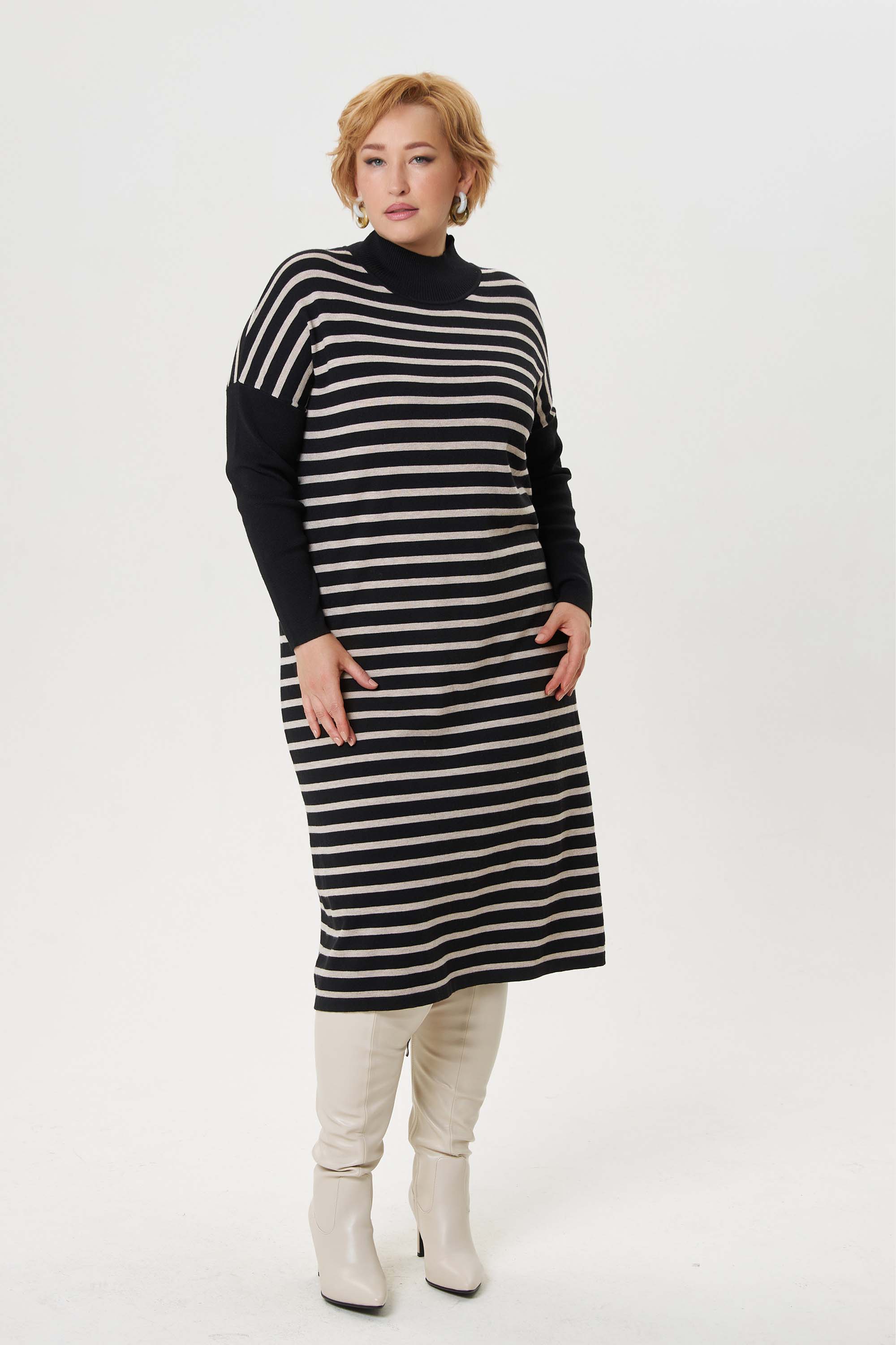 Платье лапша с шерстью