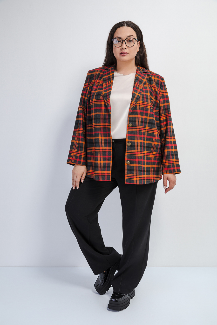 Жакет в клетку