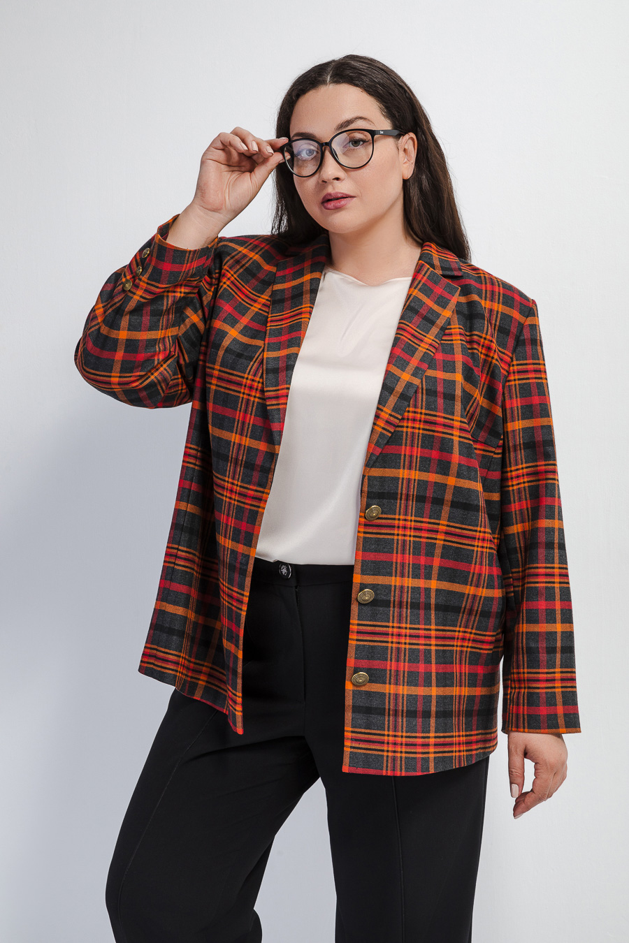 Жакет в клетку