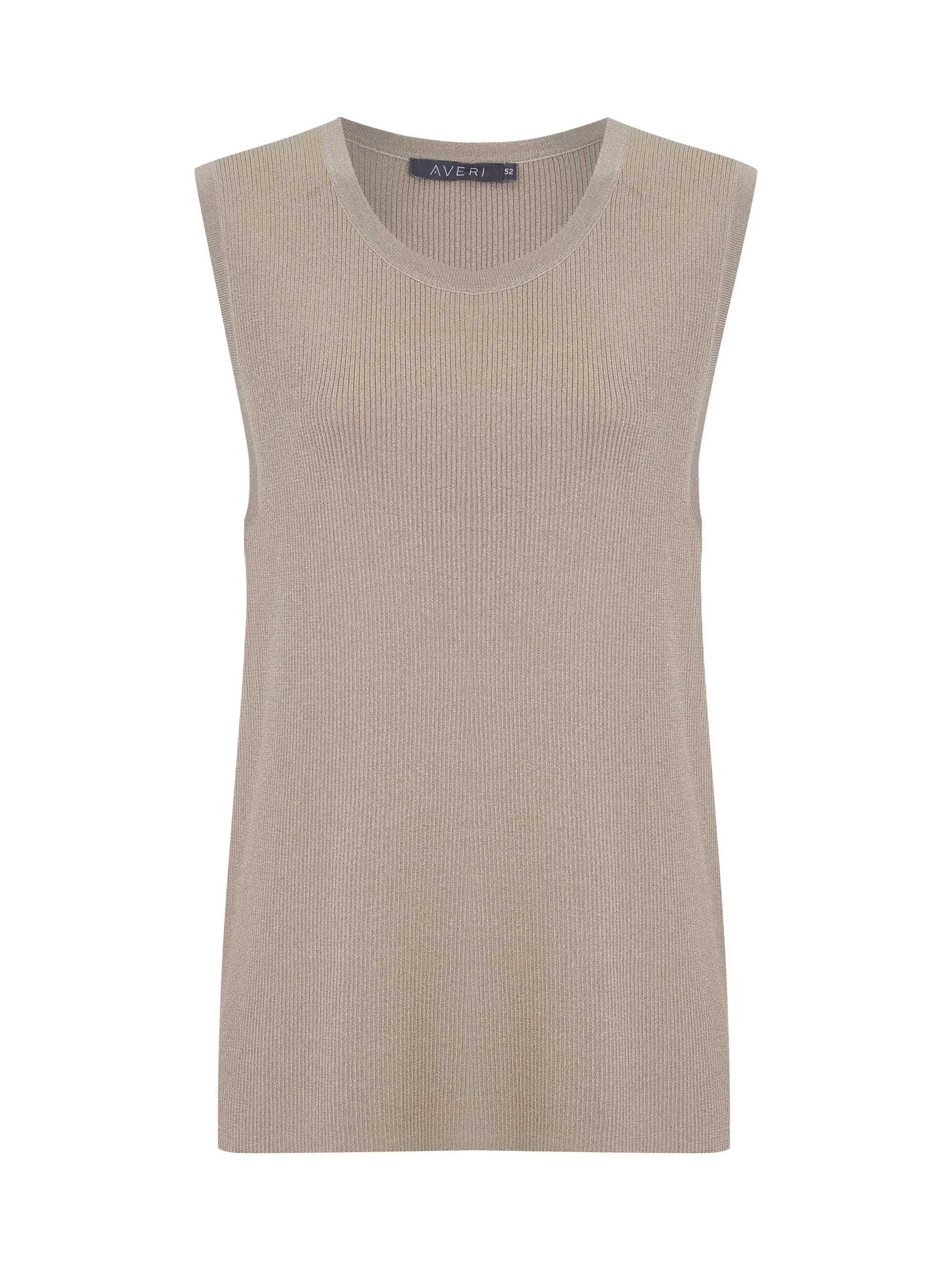 Вязаный топ с люрексом