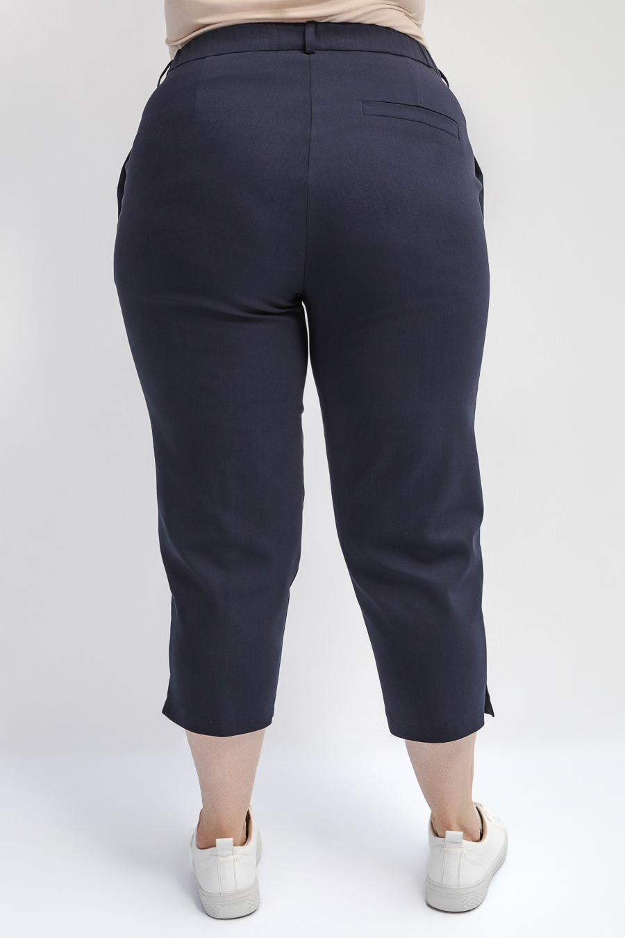 Зауженные брюки из хлопка с эластаном