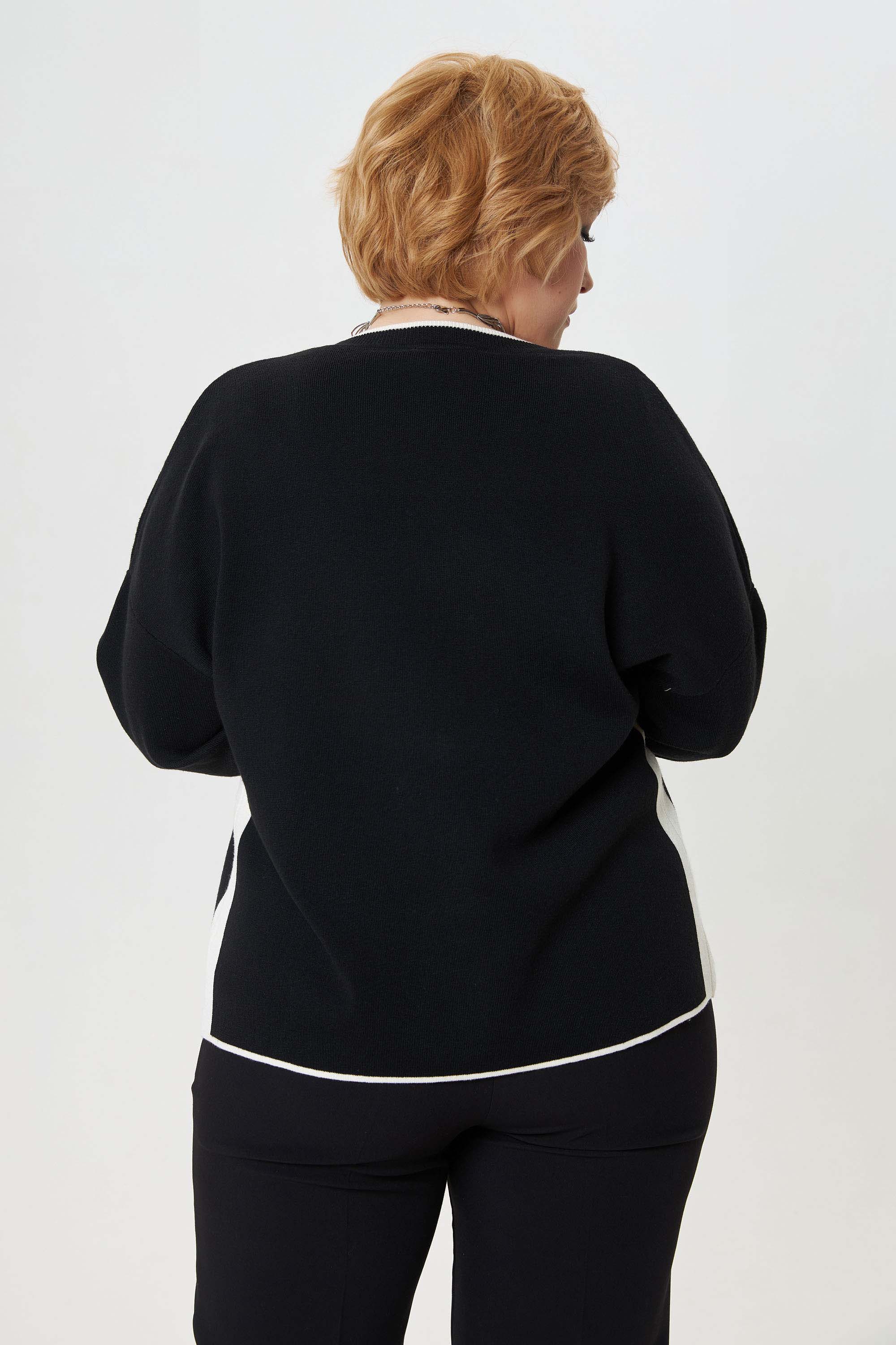 Вязаный жакет с шерстью