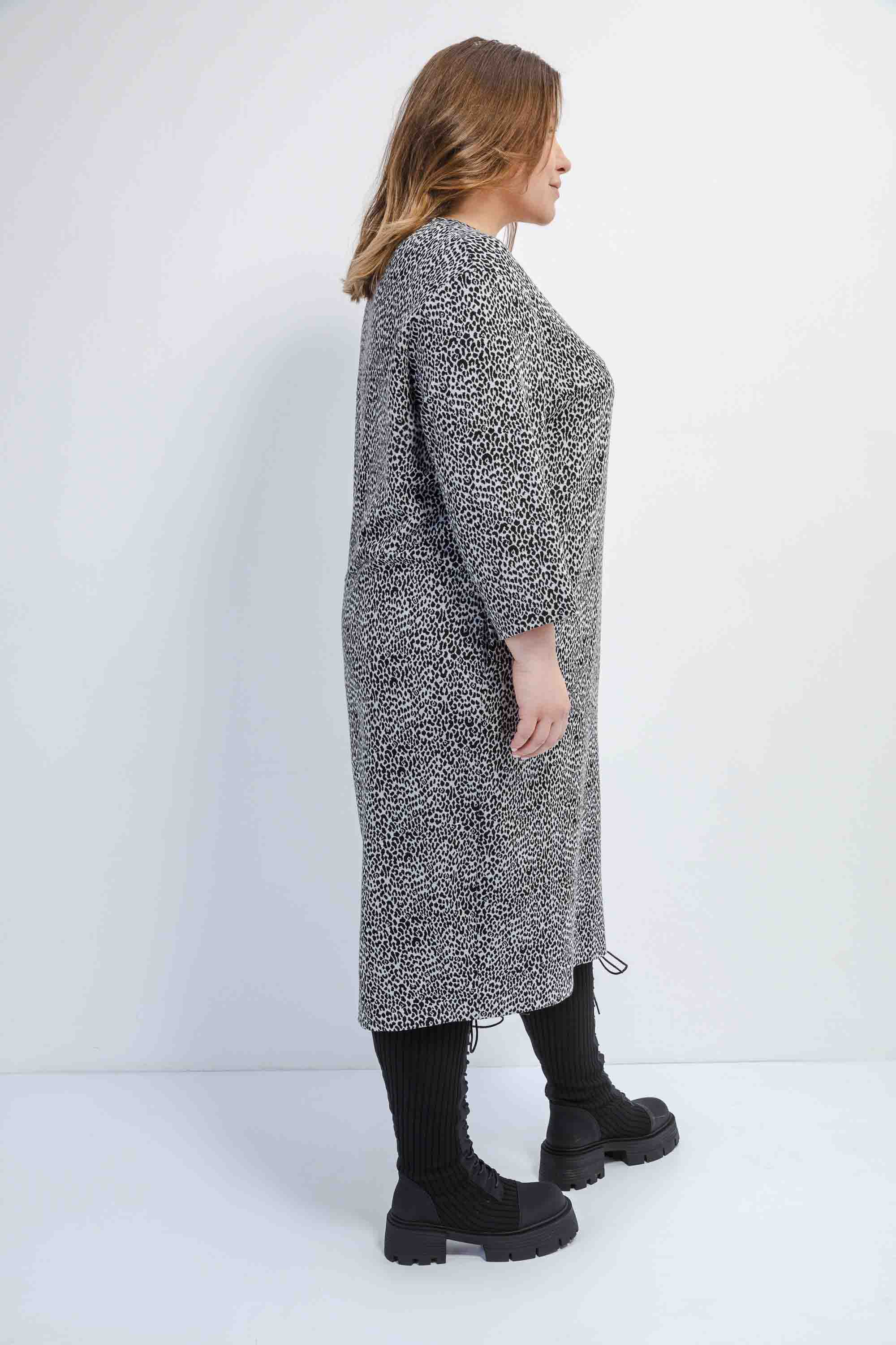 Трикотажное платье с принтом