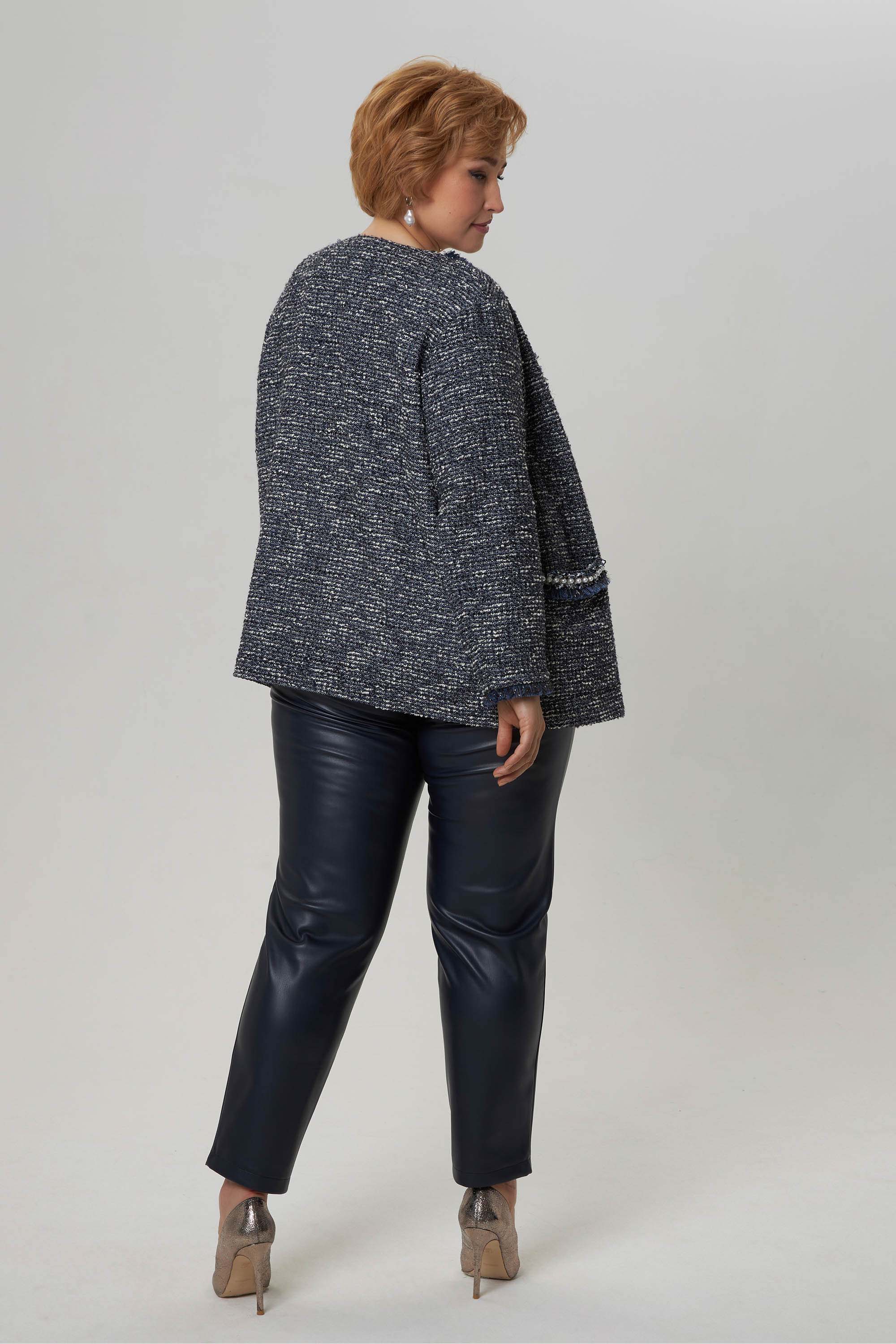 Мягкий жакет с жемчугом *PREMIUM