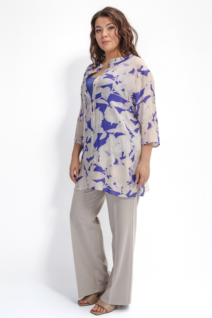 Двойная блуза из вискозы