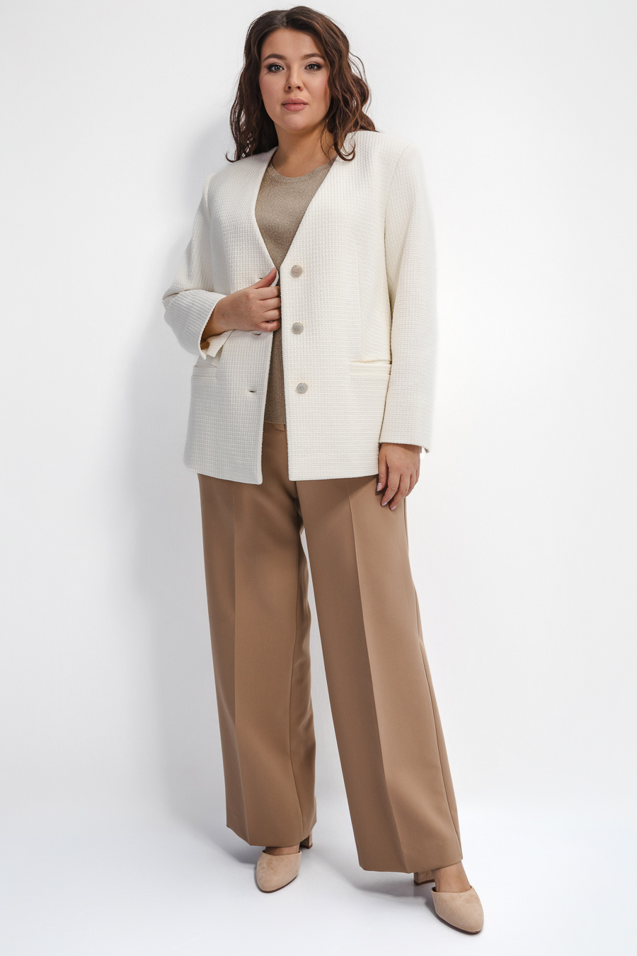 Классические широкие брюки со стрелками