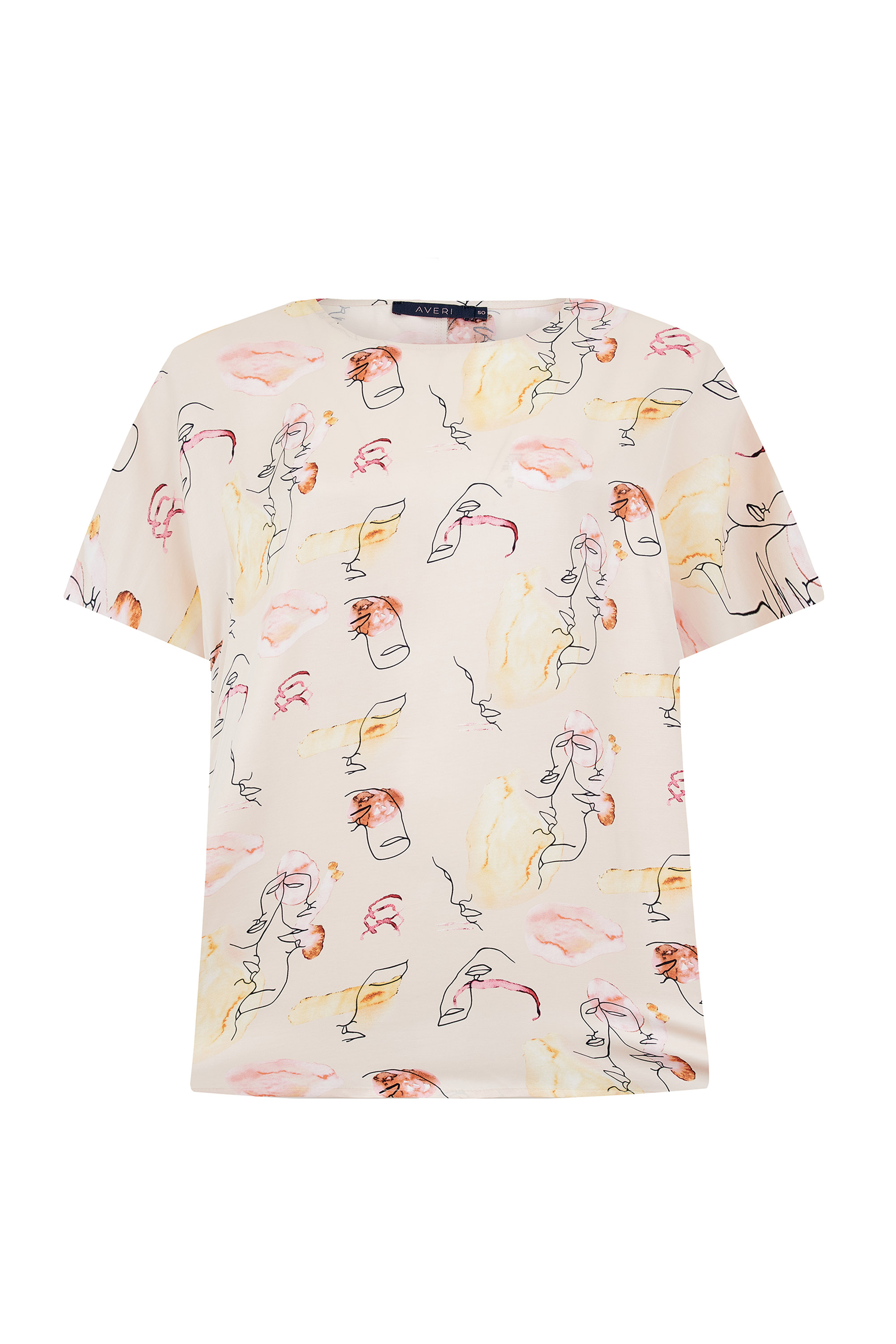 Топ с принтом "ЛИЦА"