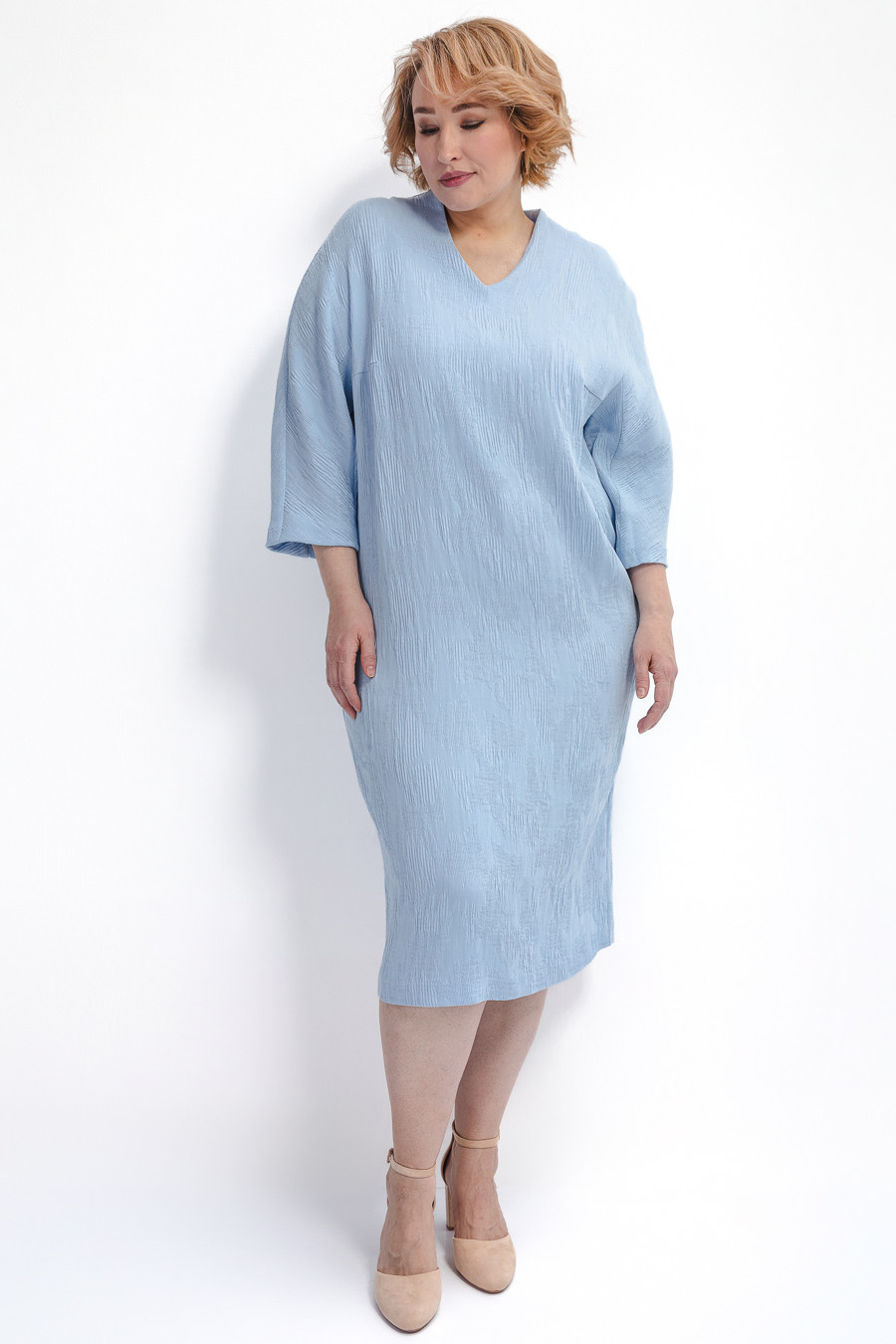 Платье из вискозы двойного плетения