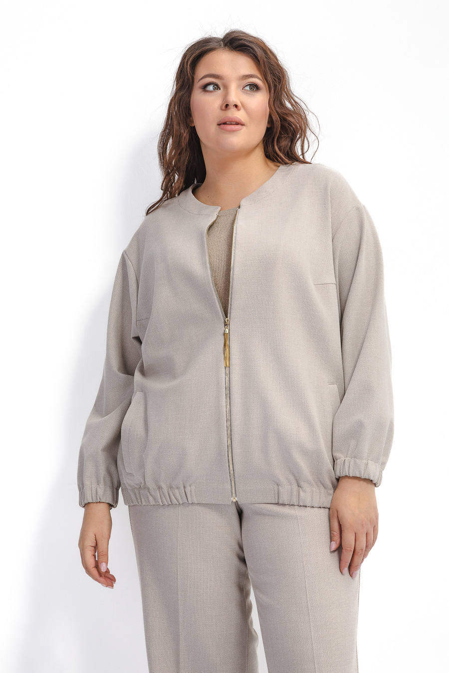 Жакет на молнии *PREMIUM