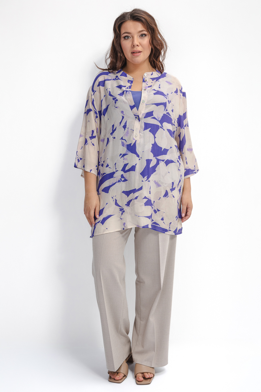 Двойная блуза из вискозы