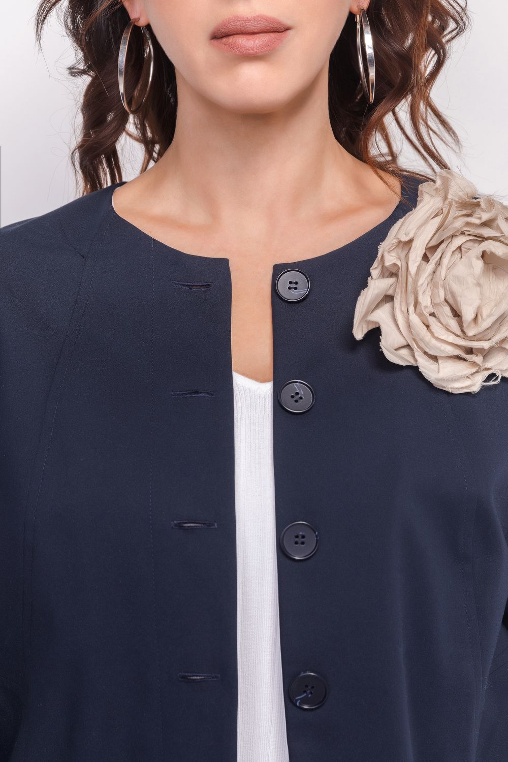 Жакет с круглым вырезом *PREMIUM