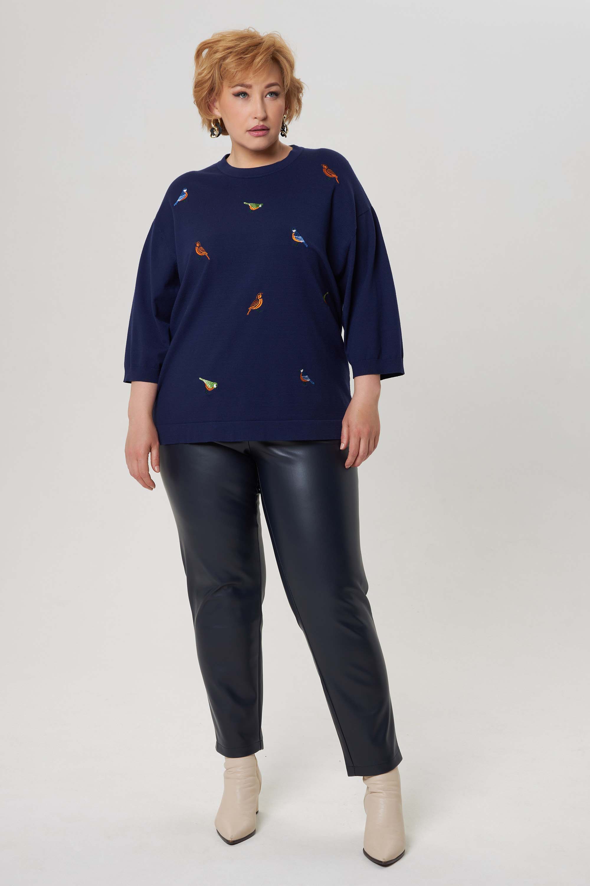 Брюки из экокожи