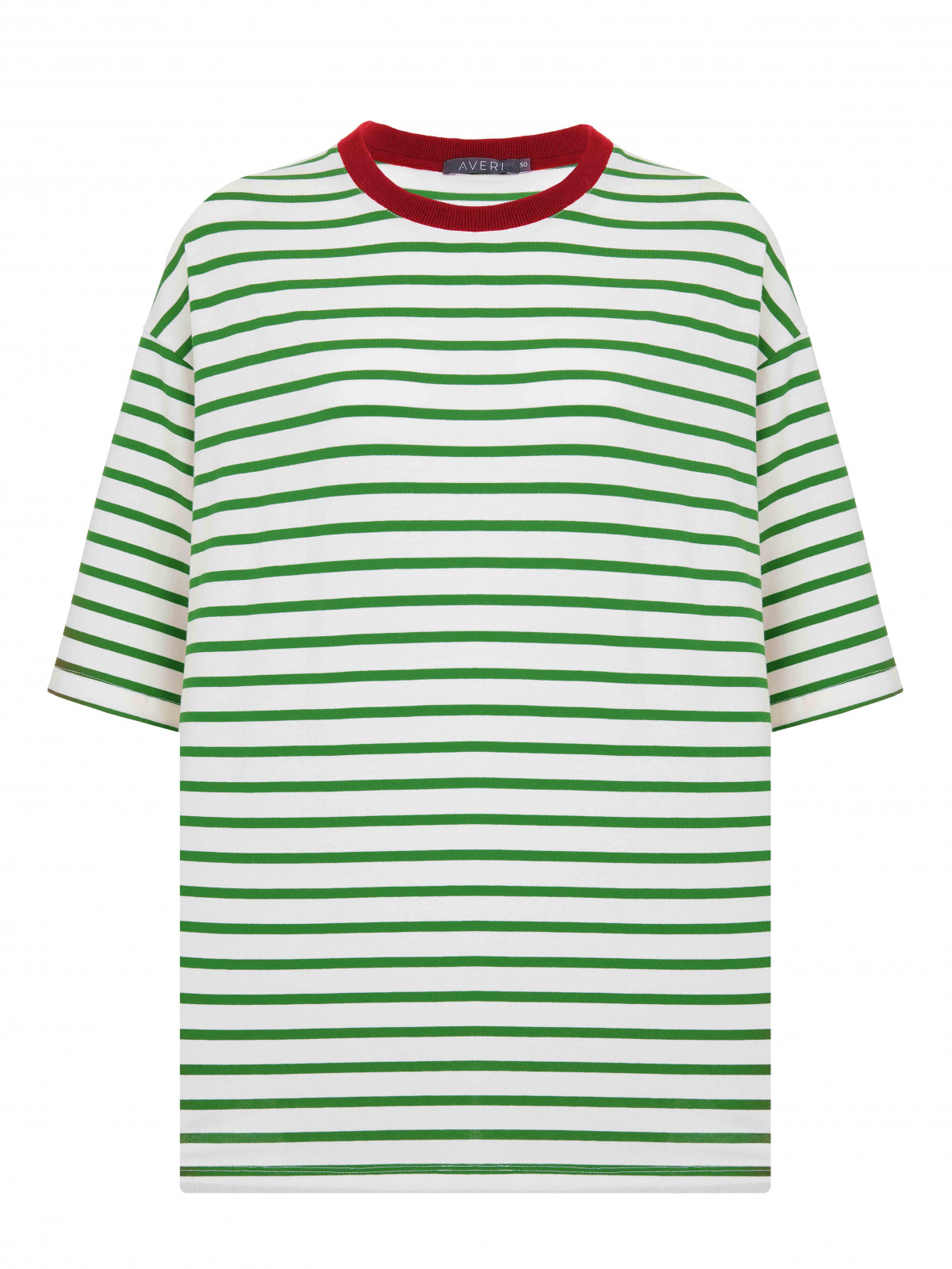 Футболка удлиненная в полоску