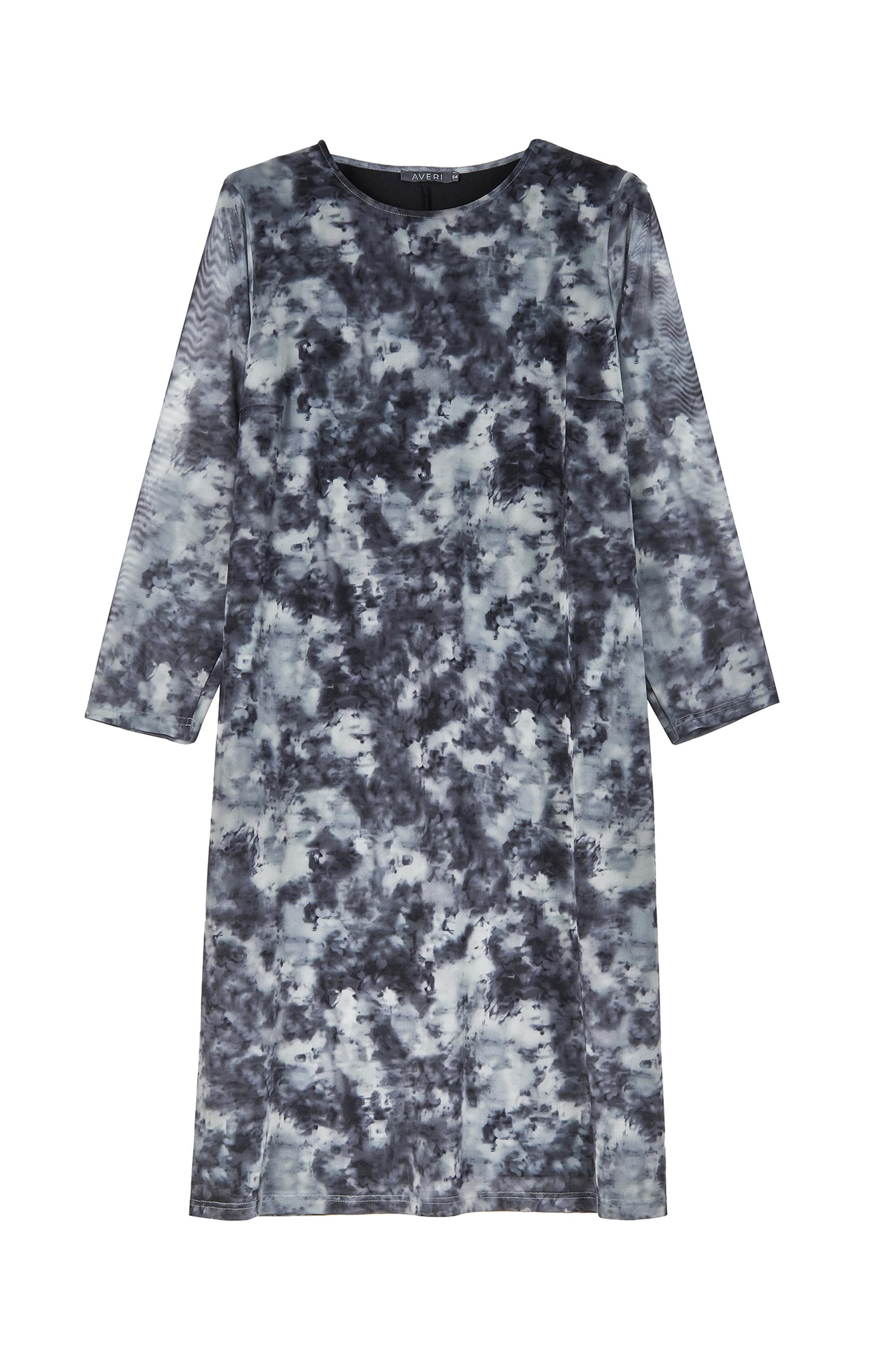 Двойное платье-сетка