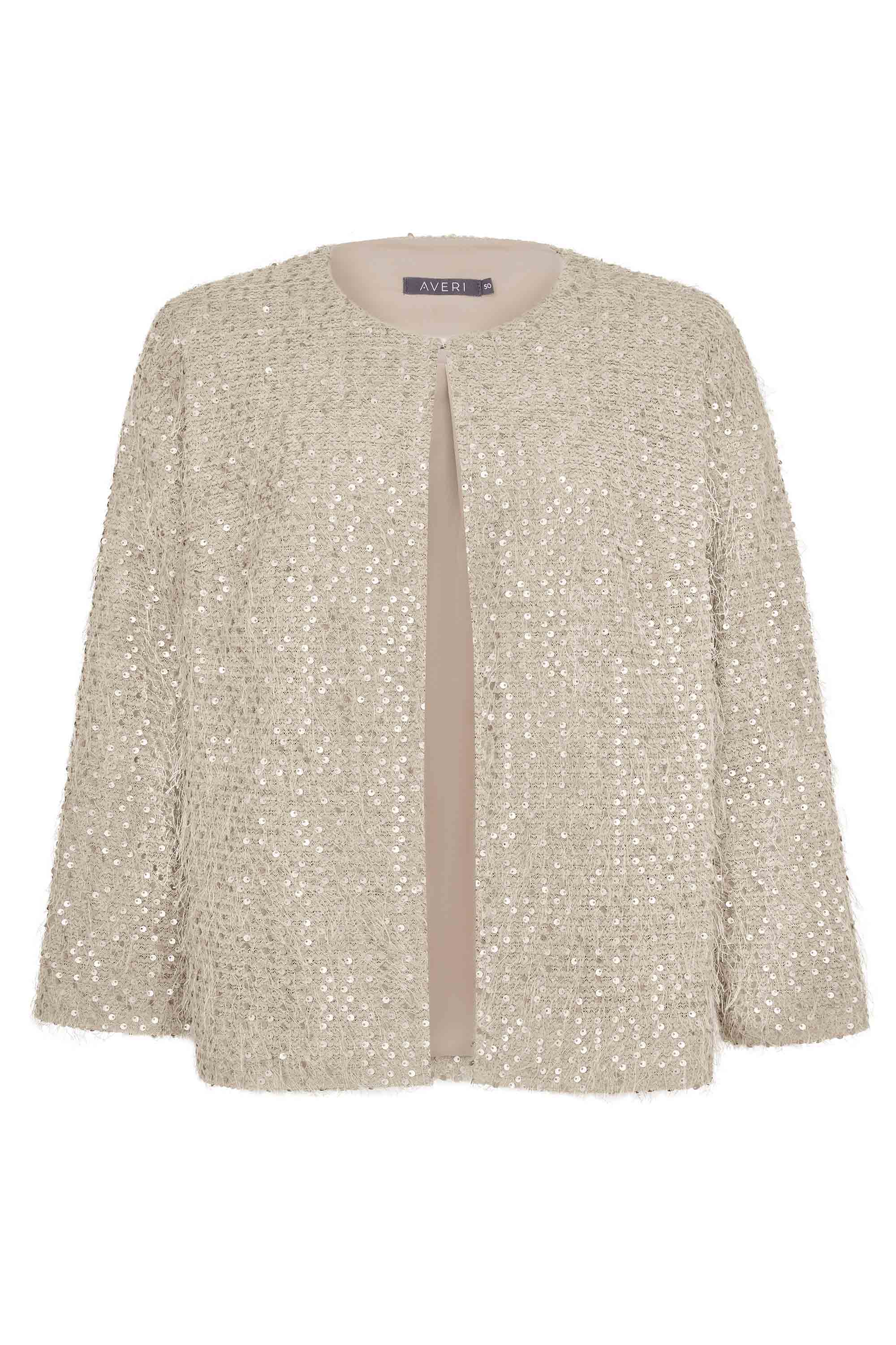 Нарядный жакет с пайетками