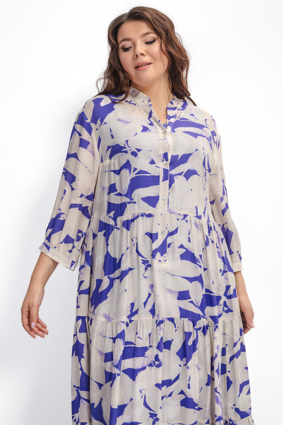 Платье из вискозы двойное