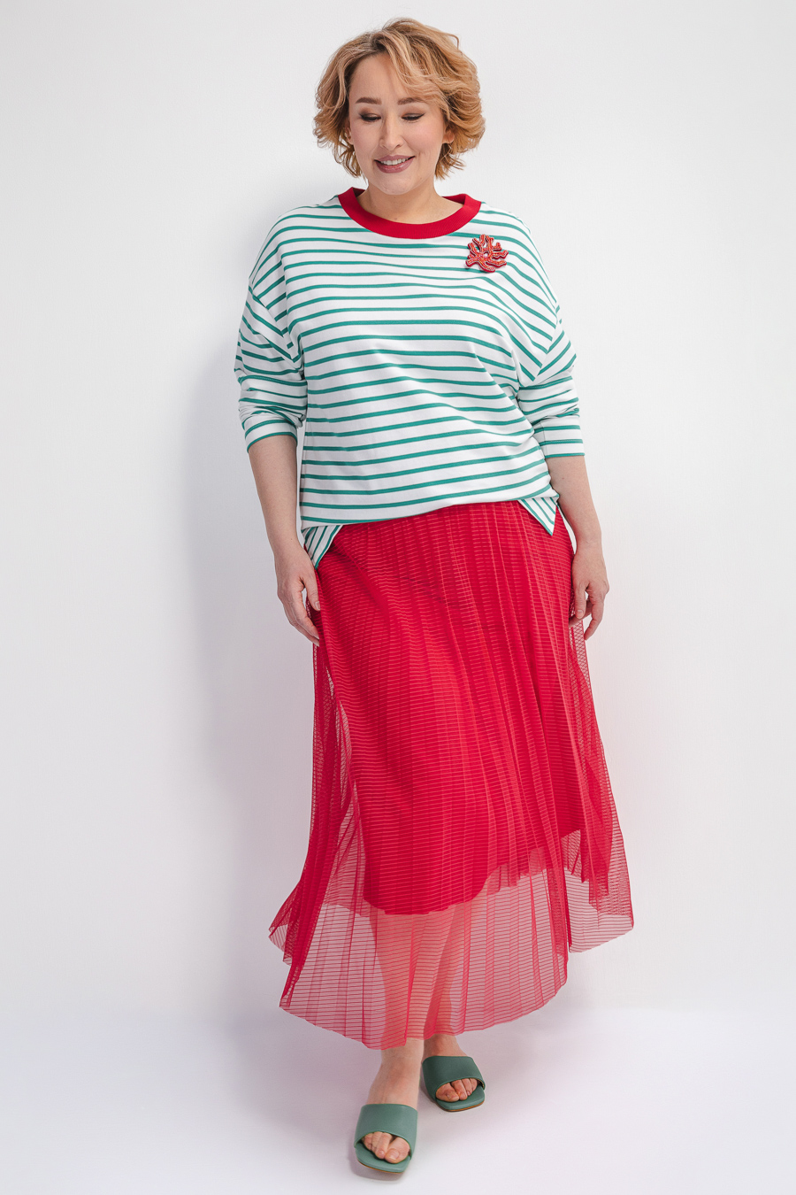 Лонгслив в полоску