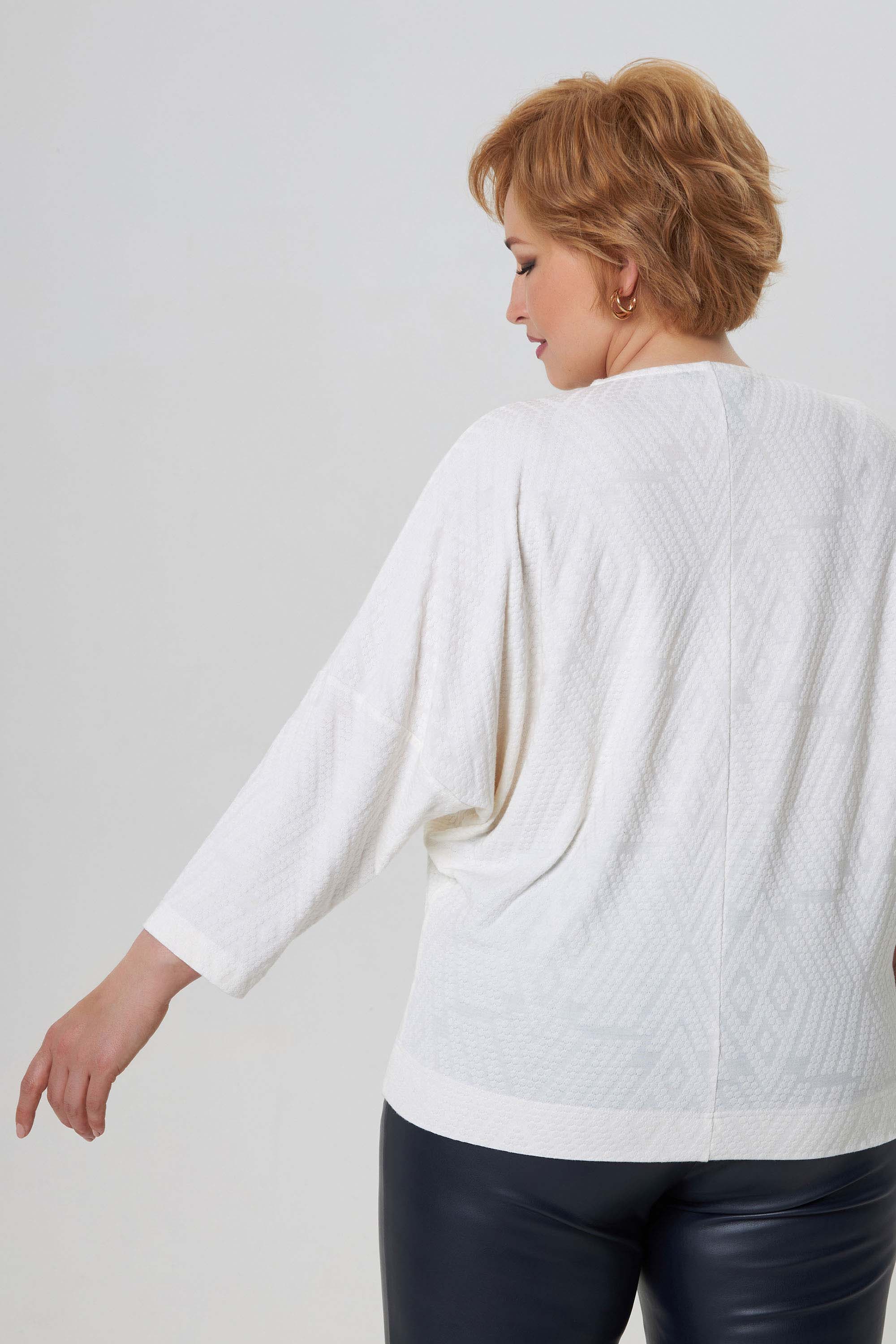 Темно-синий трикотажный лонгслив