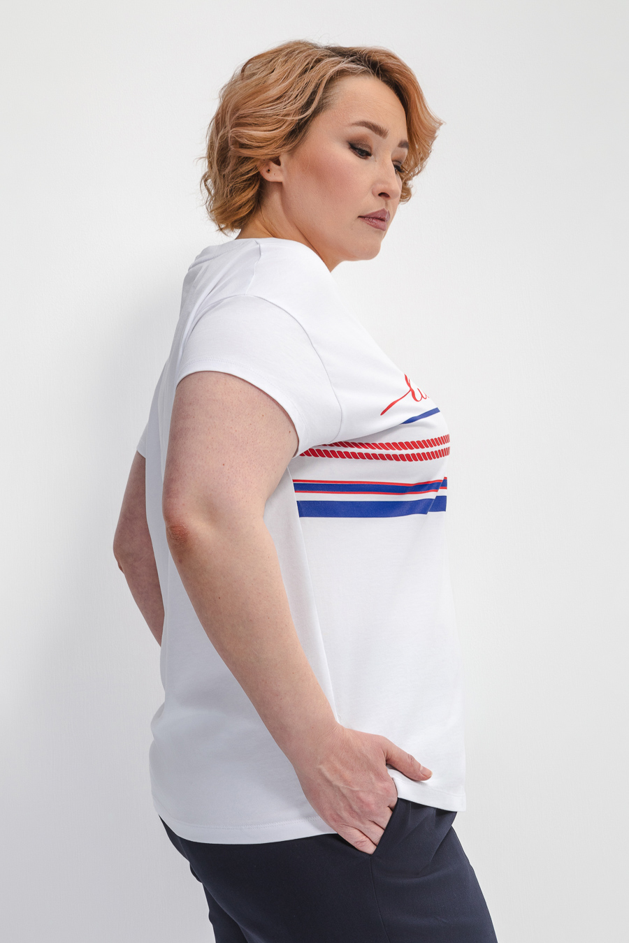 Футболка с морским принтом