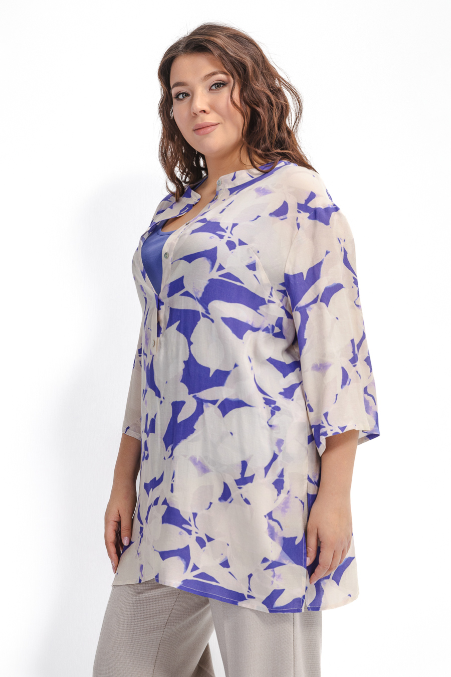 Двойная блуза из вискозы