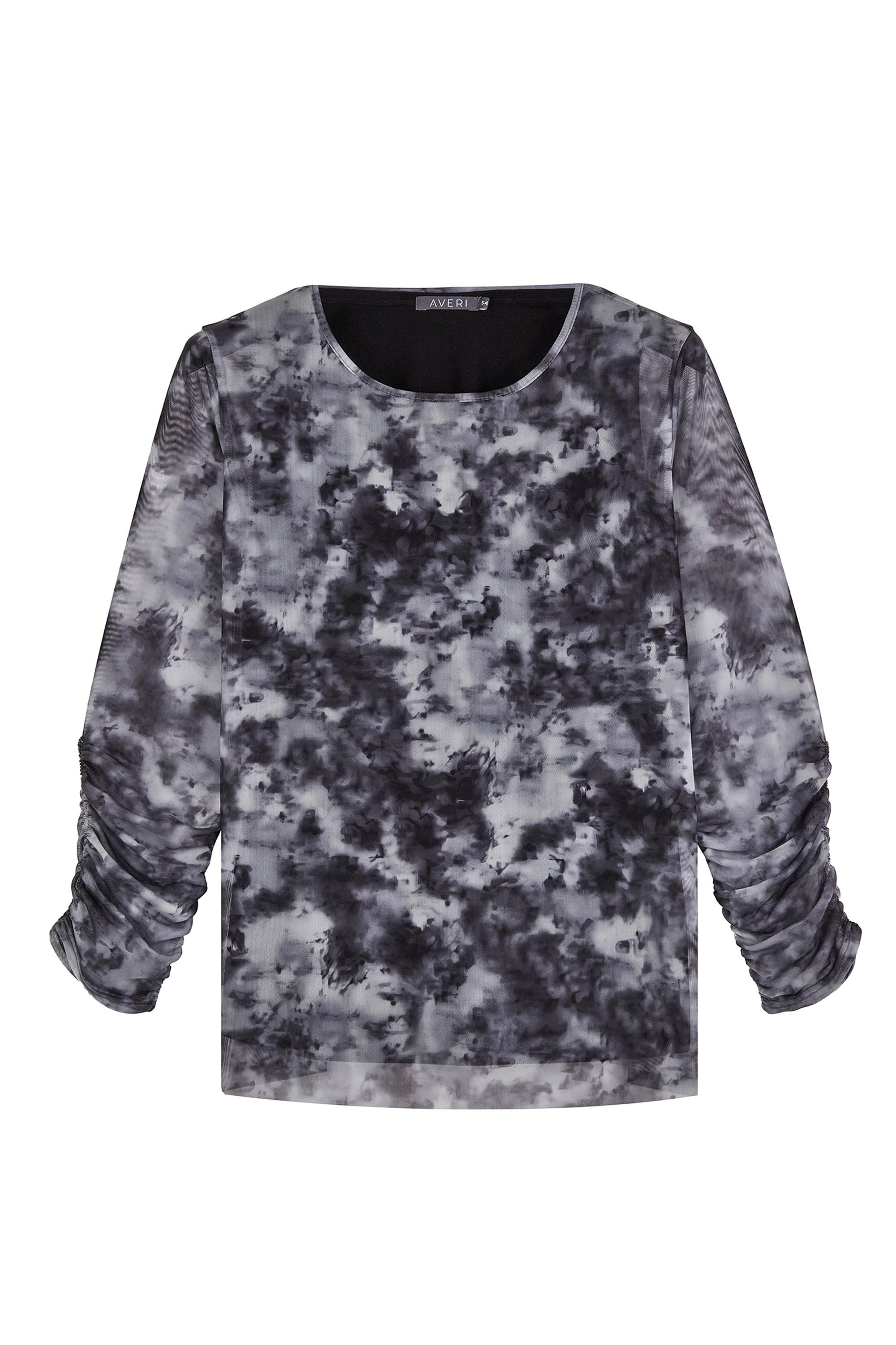 Двойная блуза с принтом