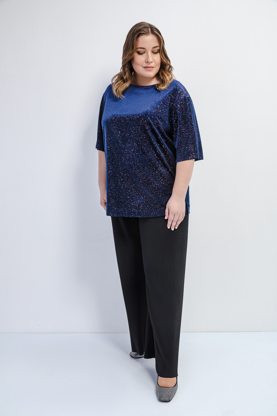 Бархатная блуза