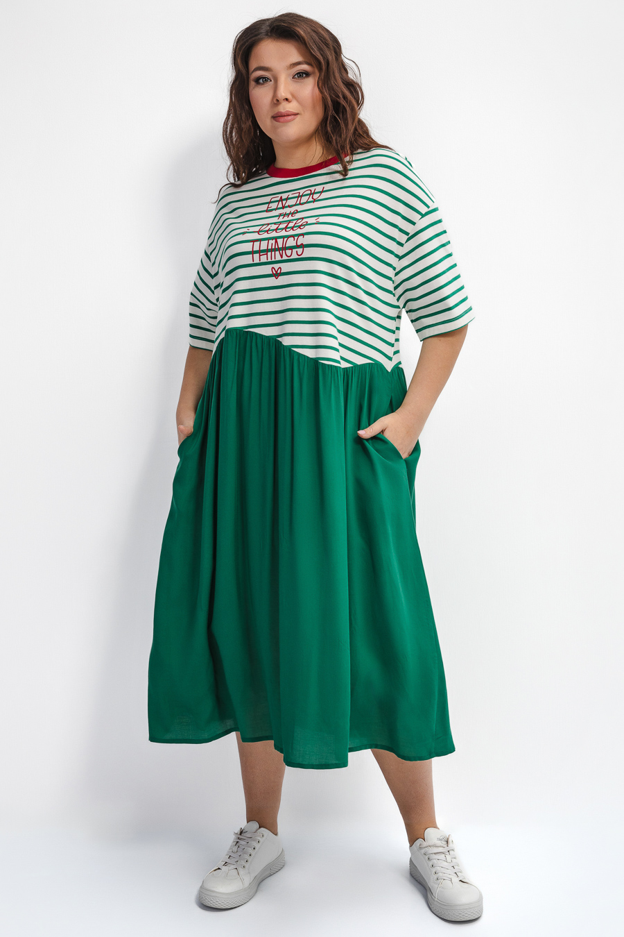 Платье в полоску