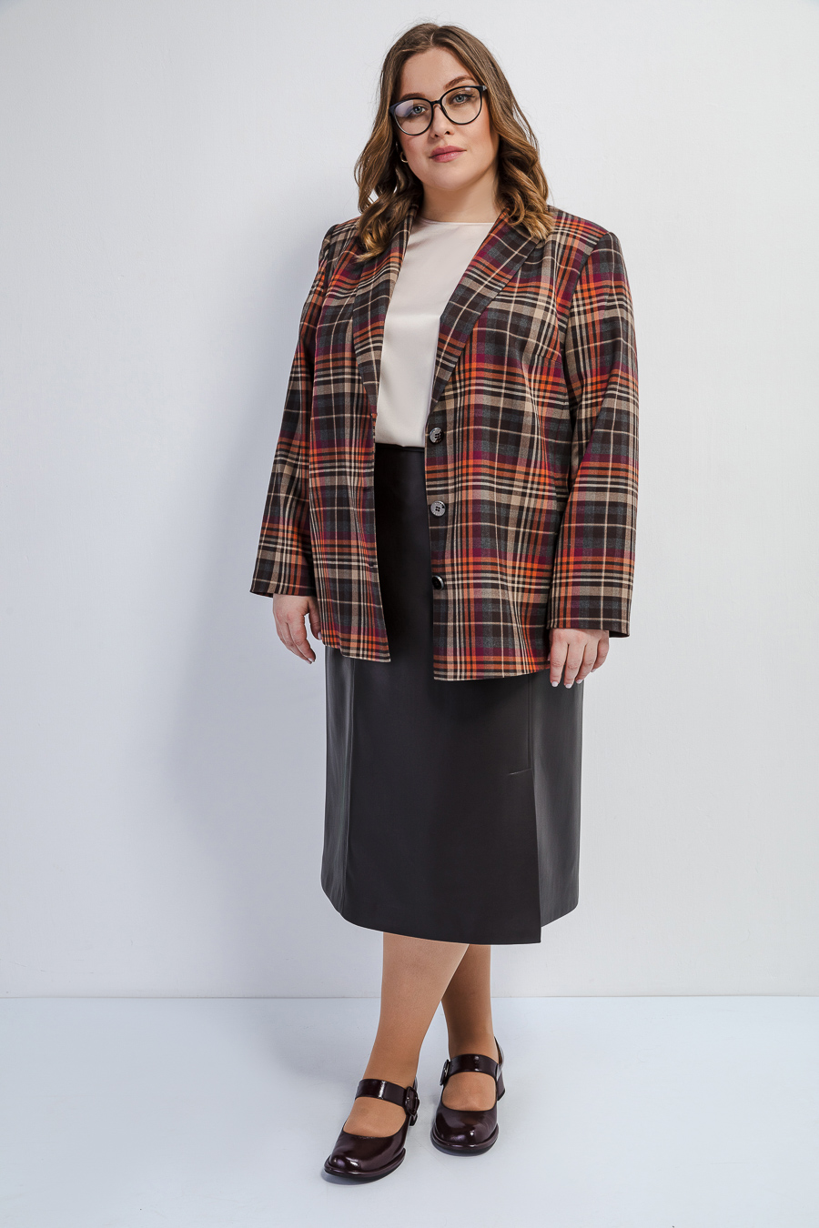 Жакет в клетку