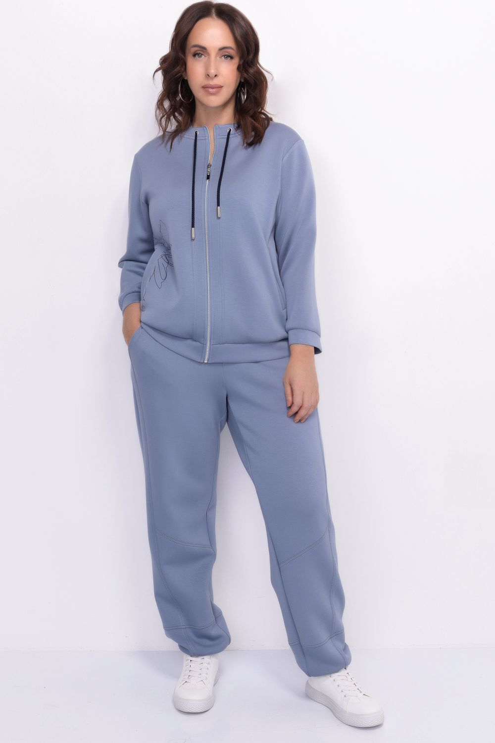 Трикотажный жакет с принтом