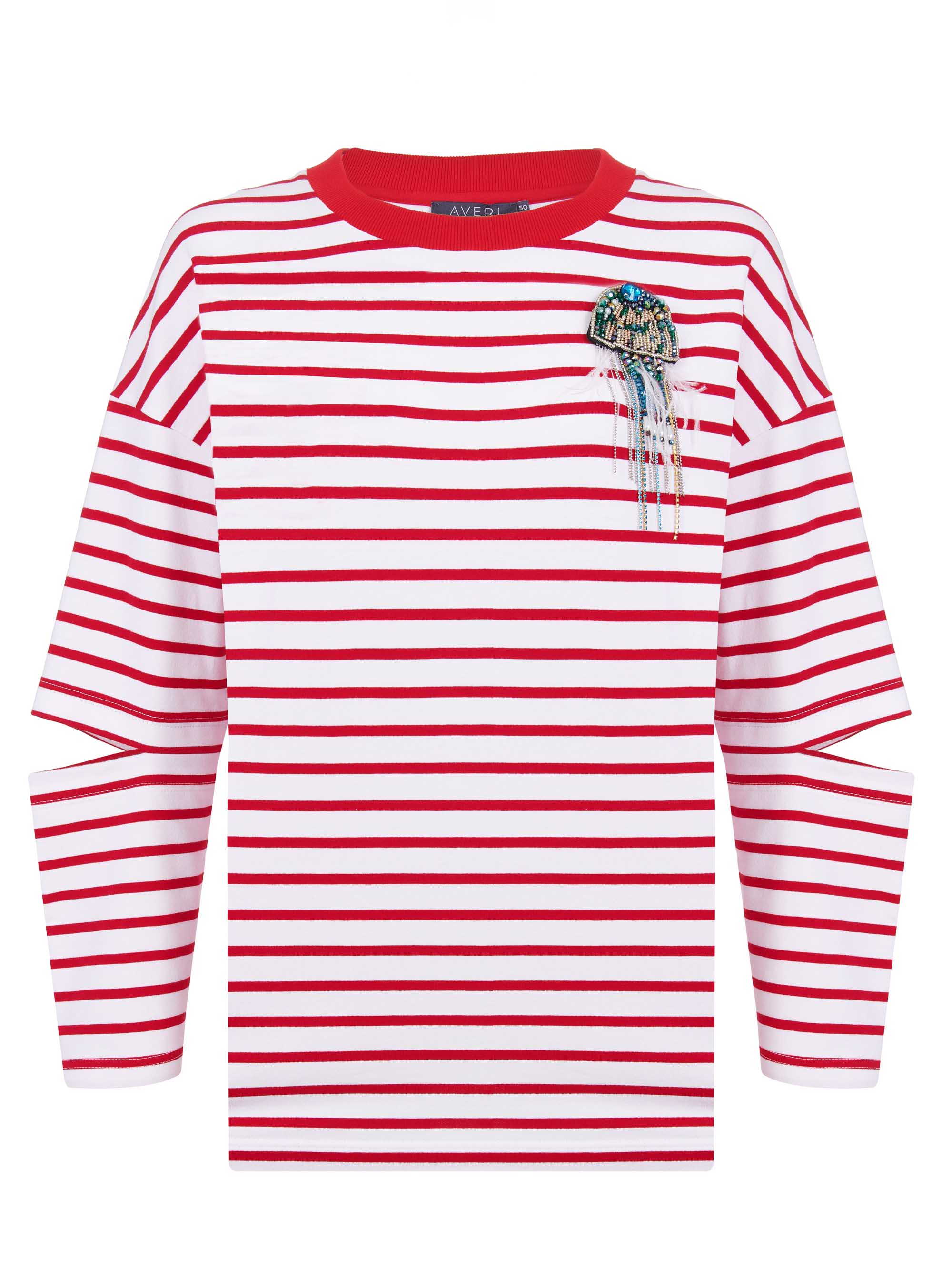 Лонгслив в полоску