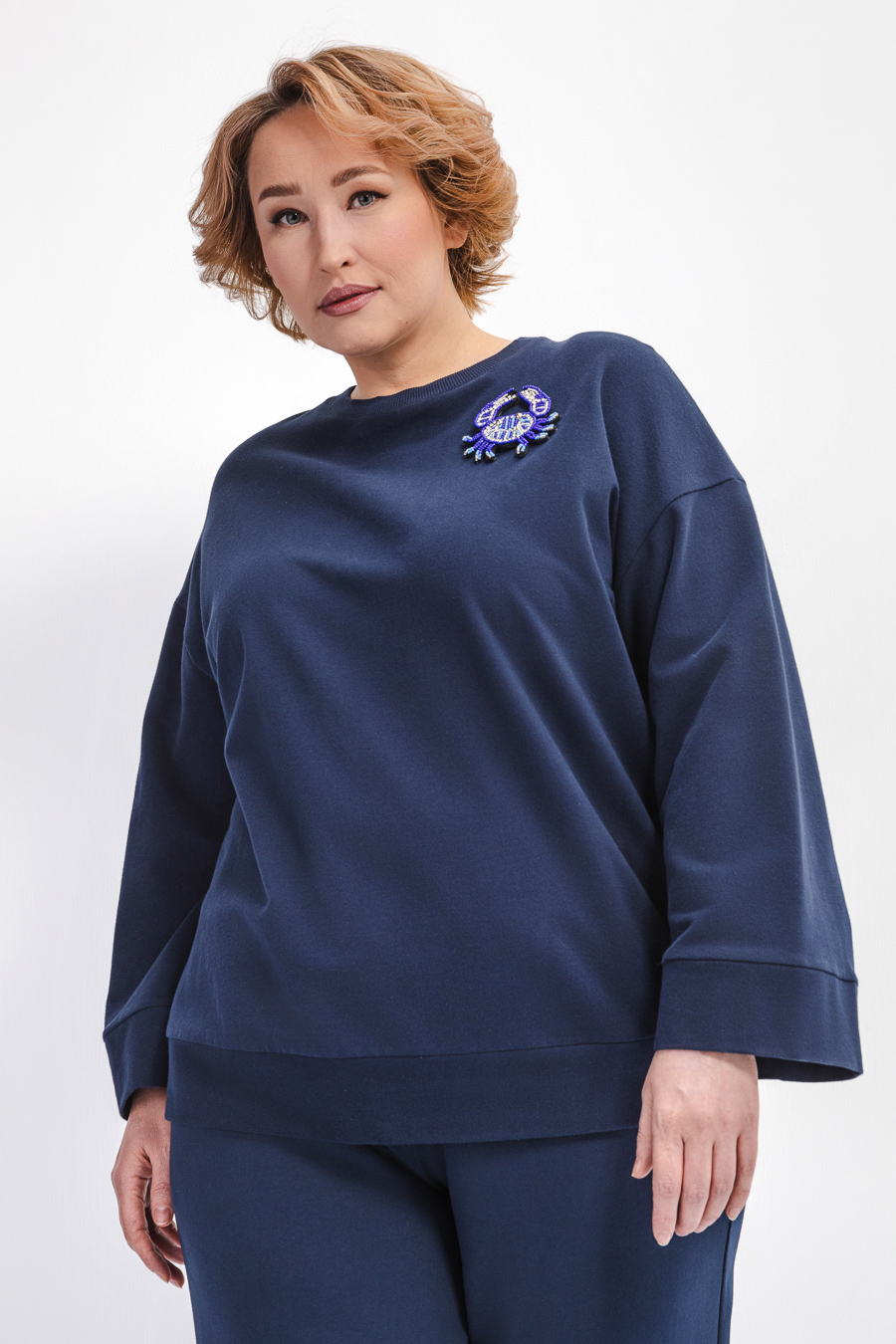 Свитшот с широкими рукавами