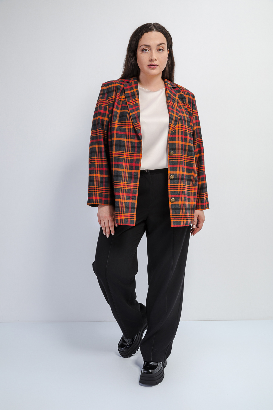 Жакет в клетку