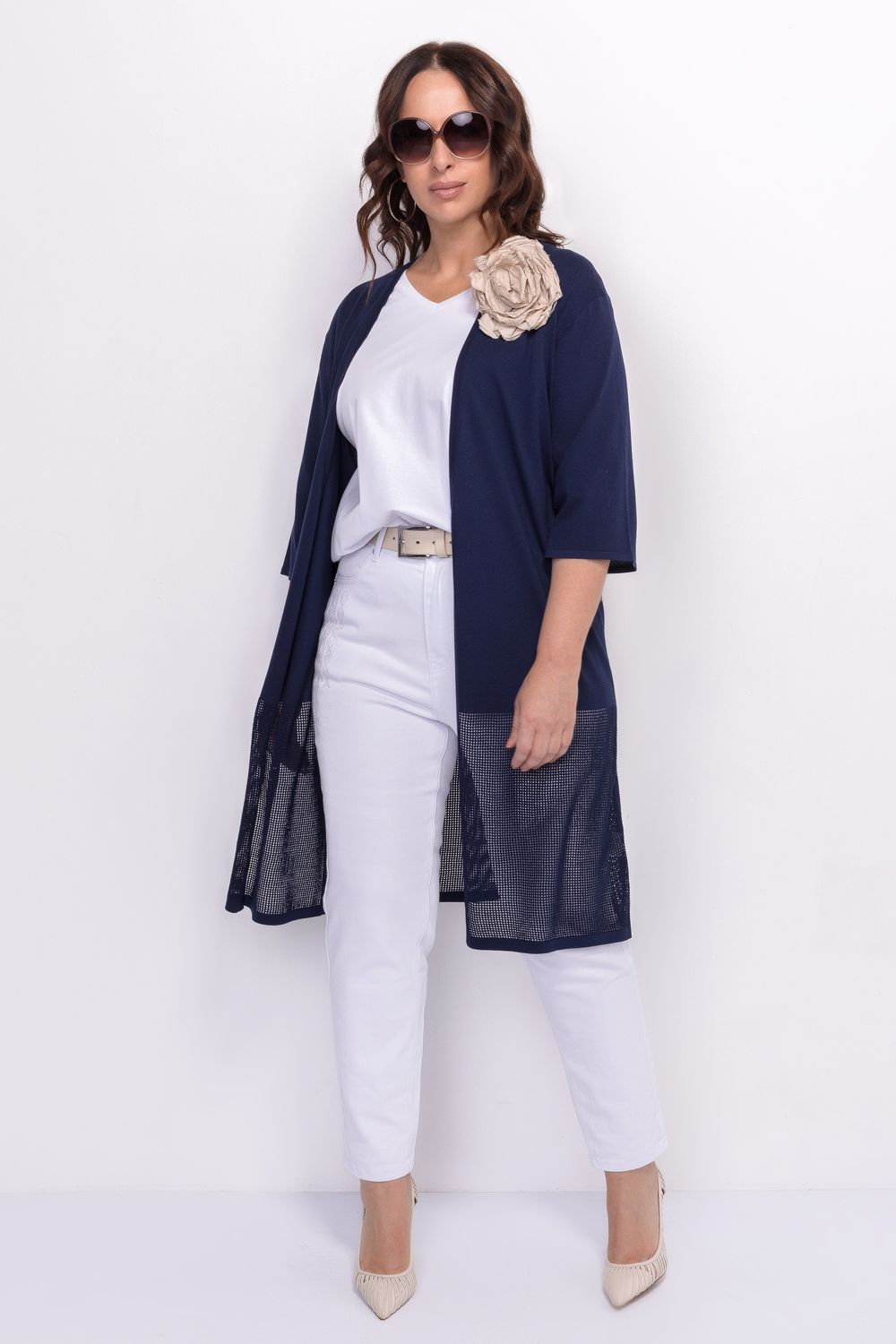 Вязаный кардиган из вискозы