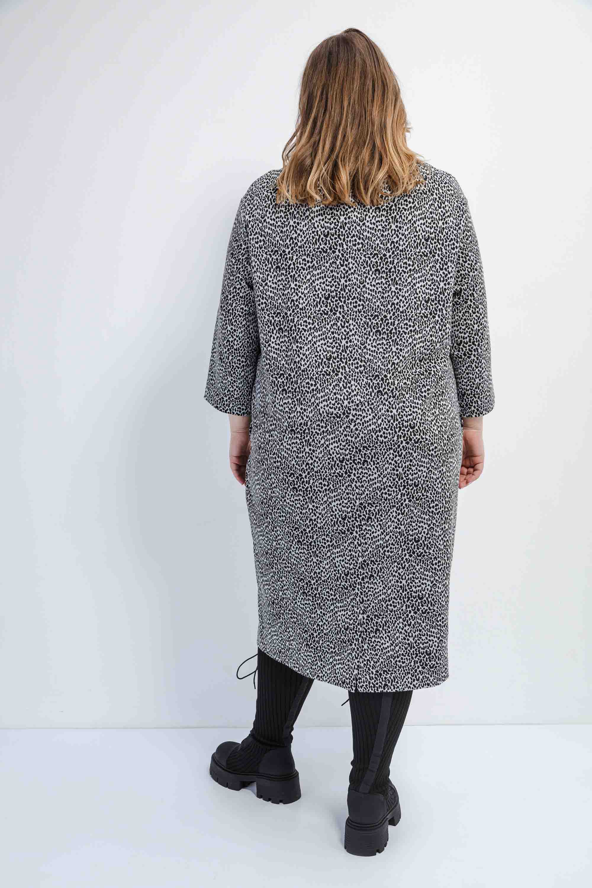 Трикотажное платье с принтом