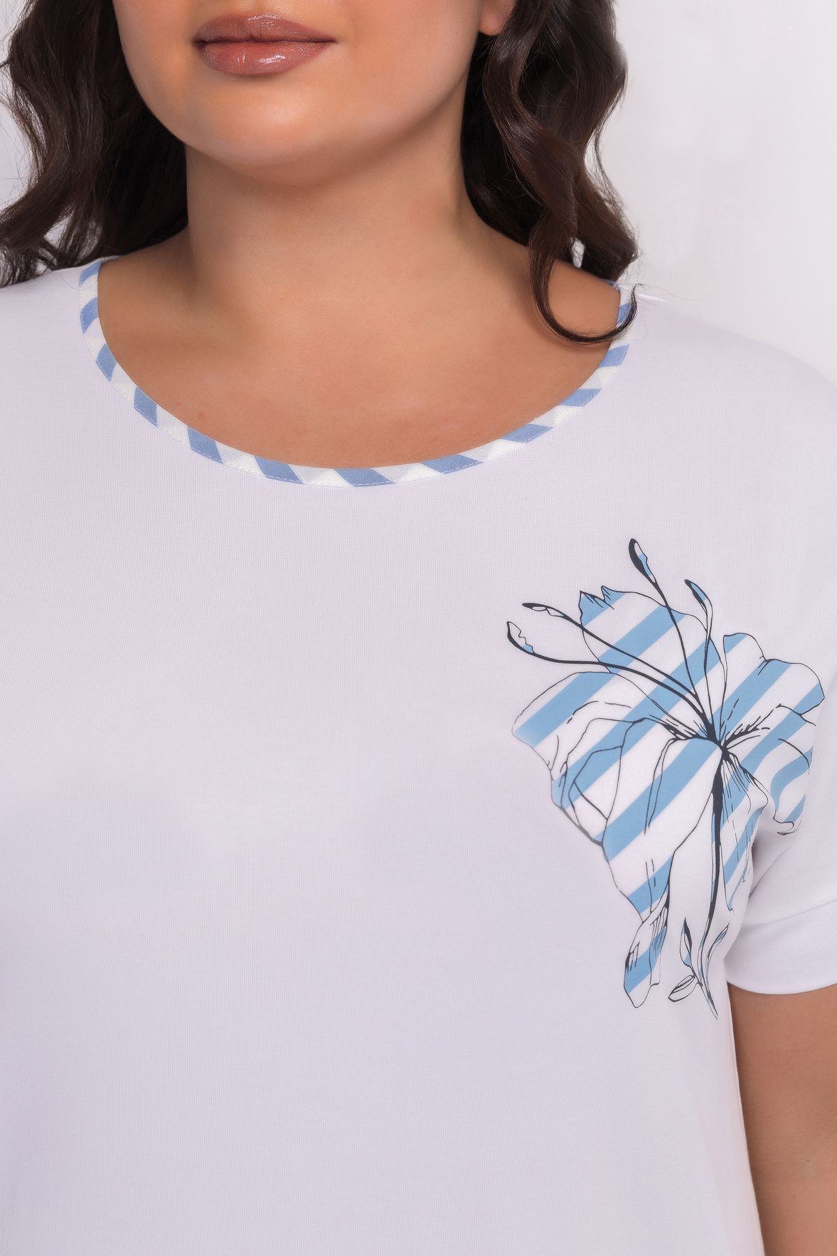 Хлопковая футболка с принтом