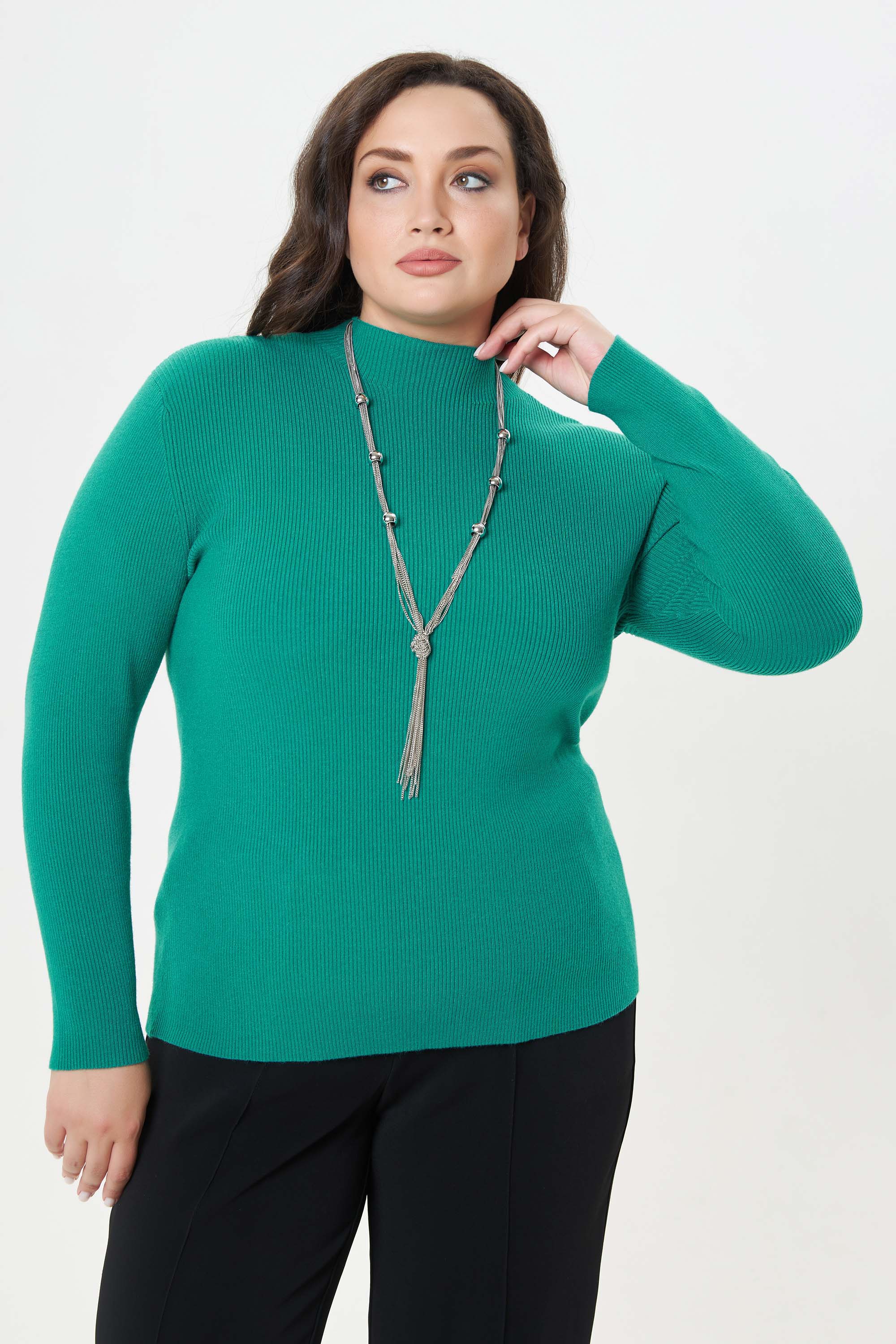 Вязаный джемпер лапша