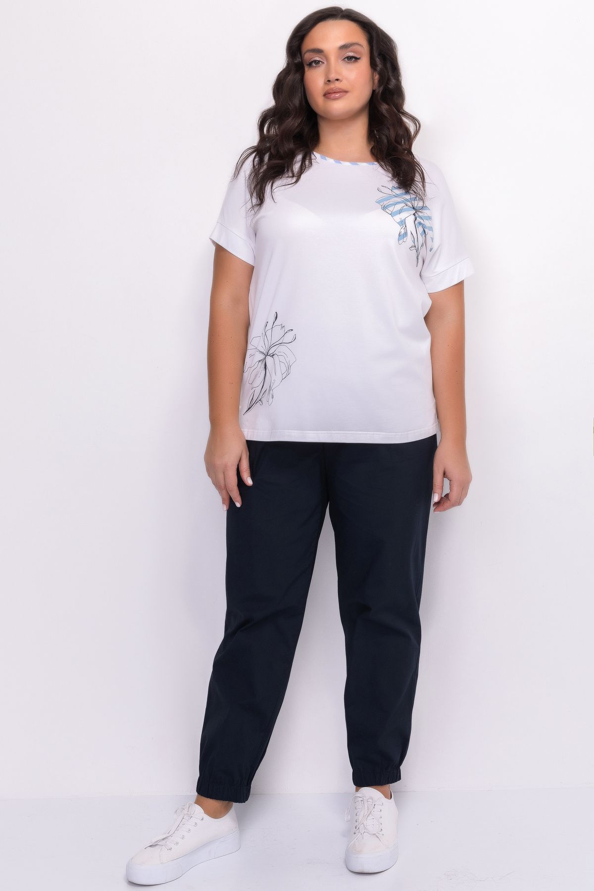 Хлопковая футболка с принтом