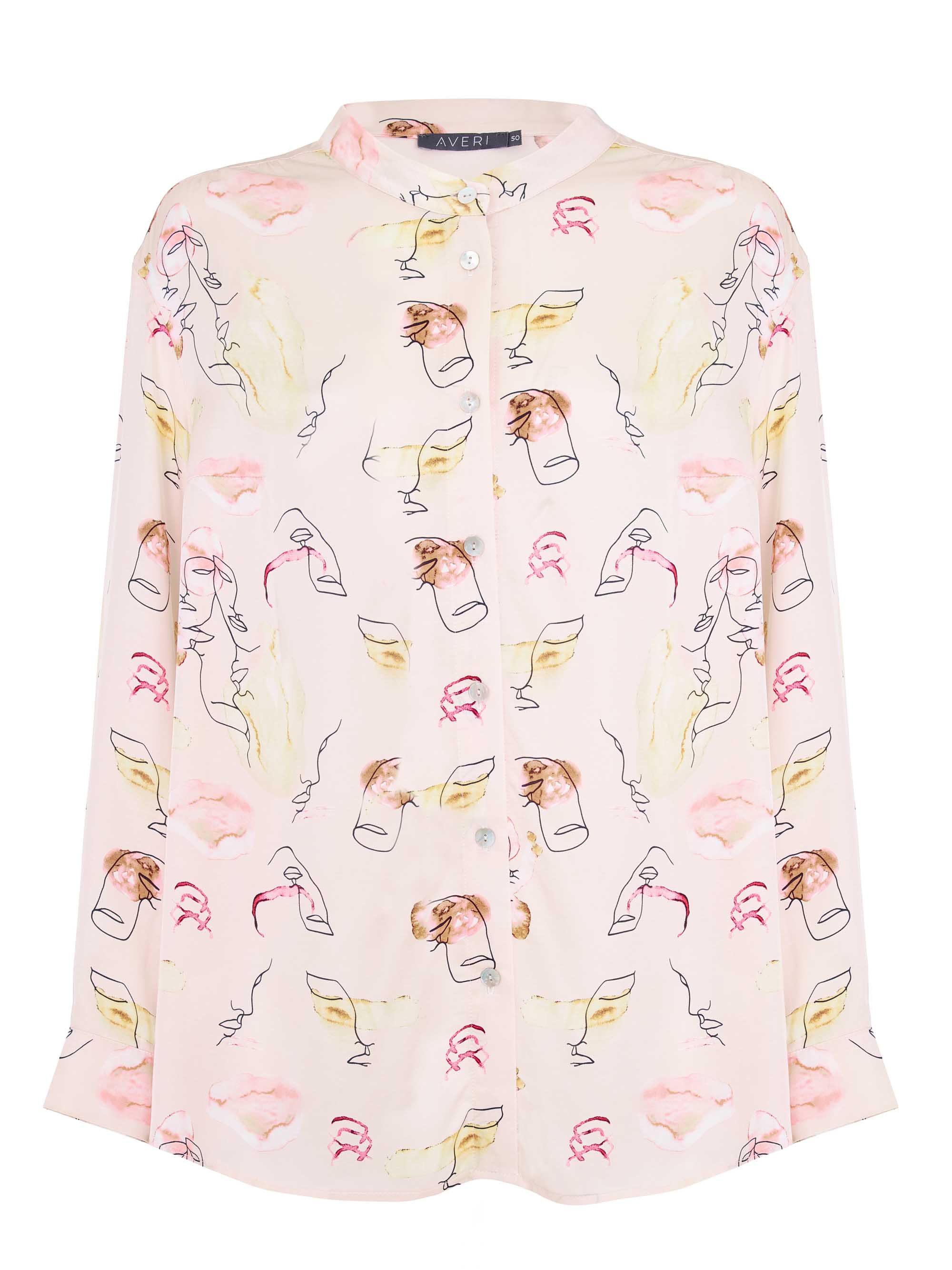 Прямая блуза из вискозы