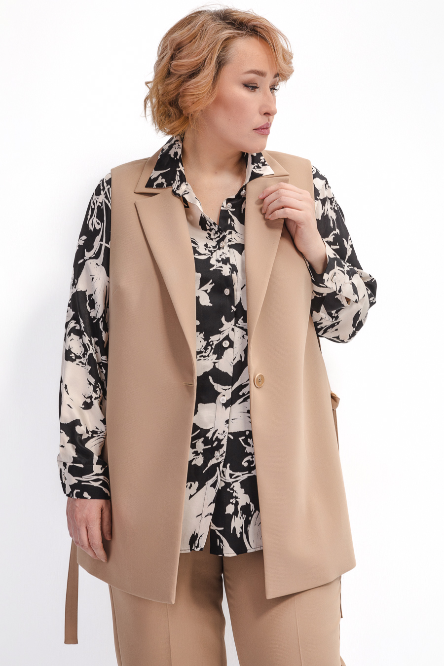 Жилет свободного силуэта