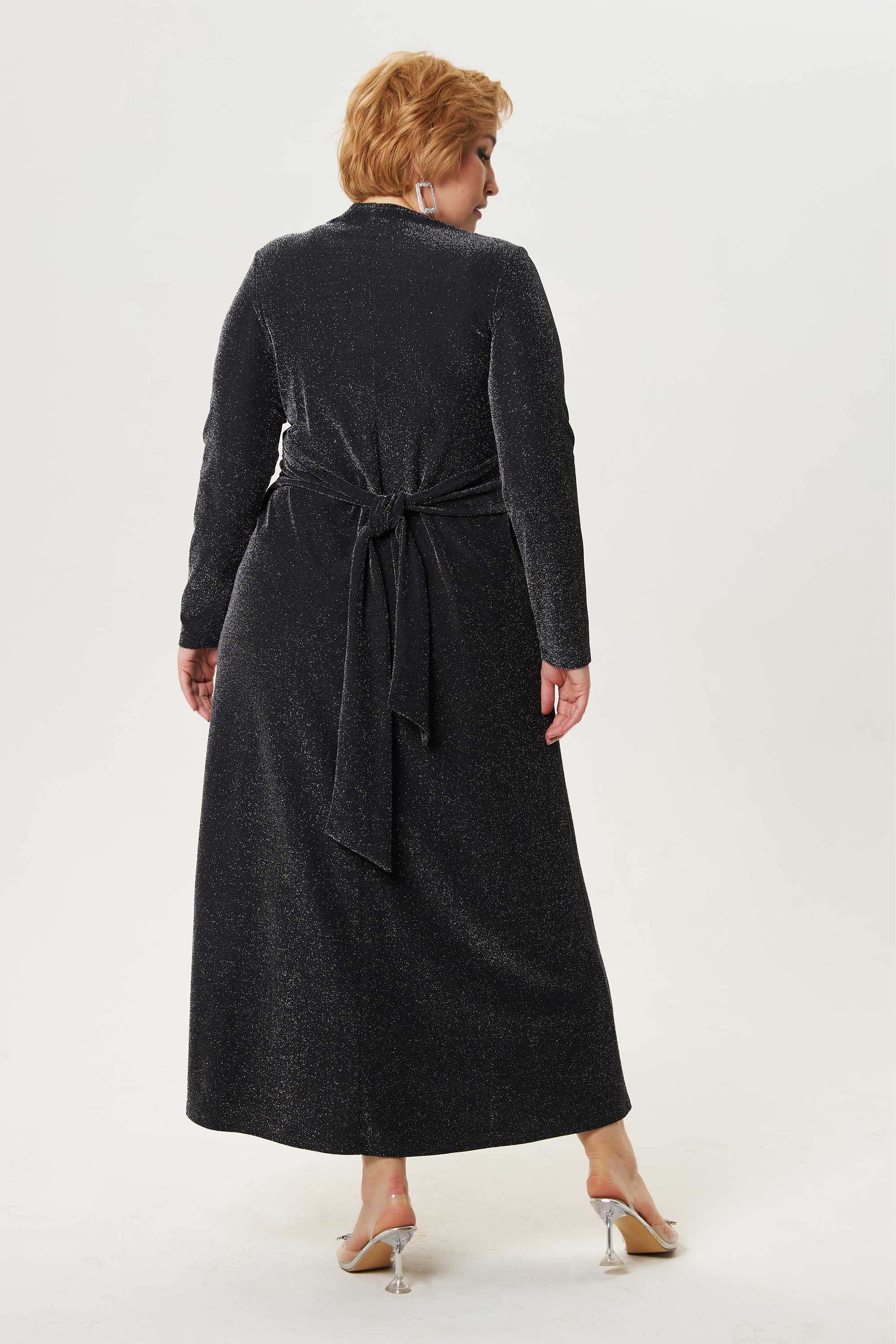 Нарядное платье с люрексом