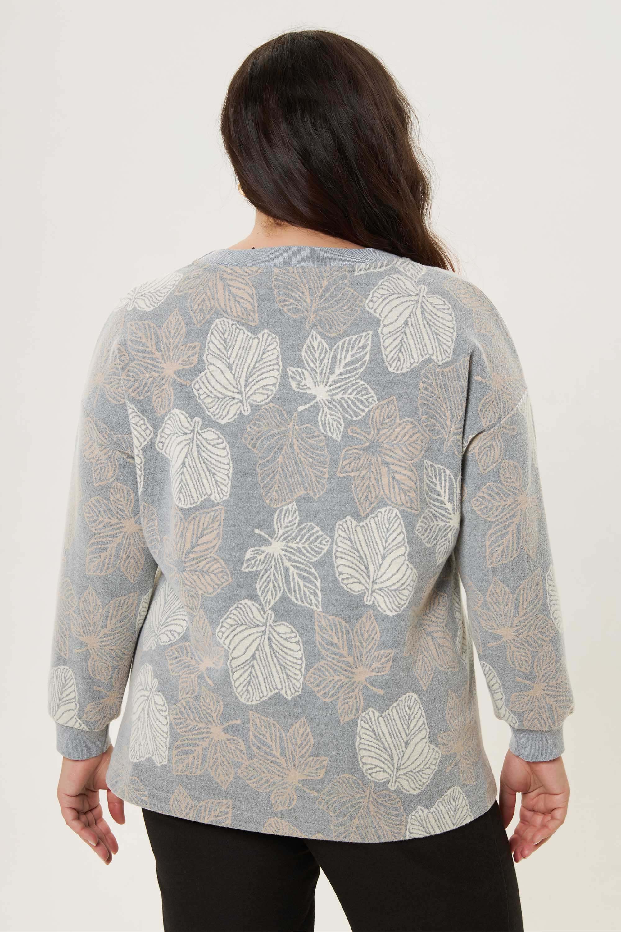 Жаккардовый свитшот А-силуэта *PREMIUM