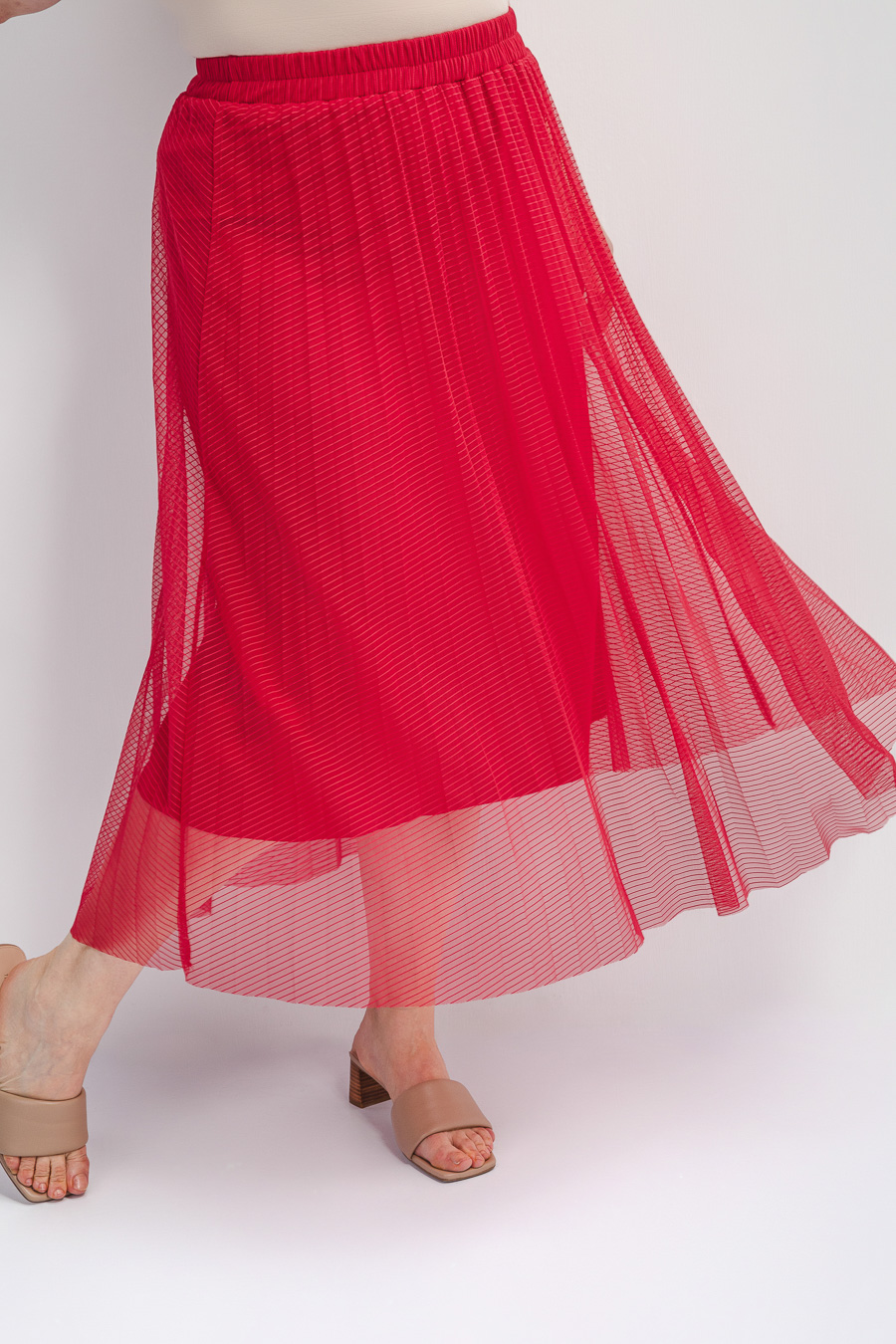 Юбка из сетки