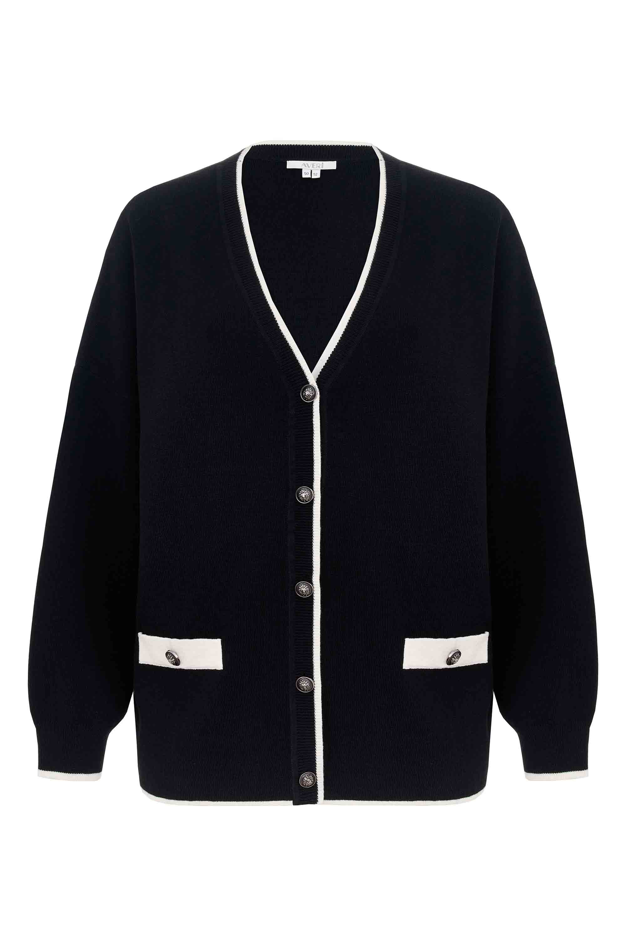 Вязаный жакет с шерстью